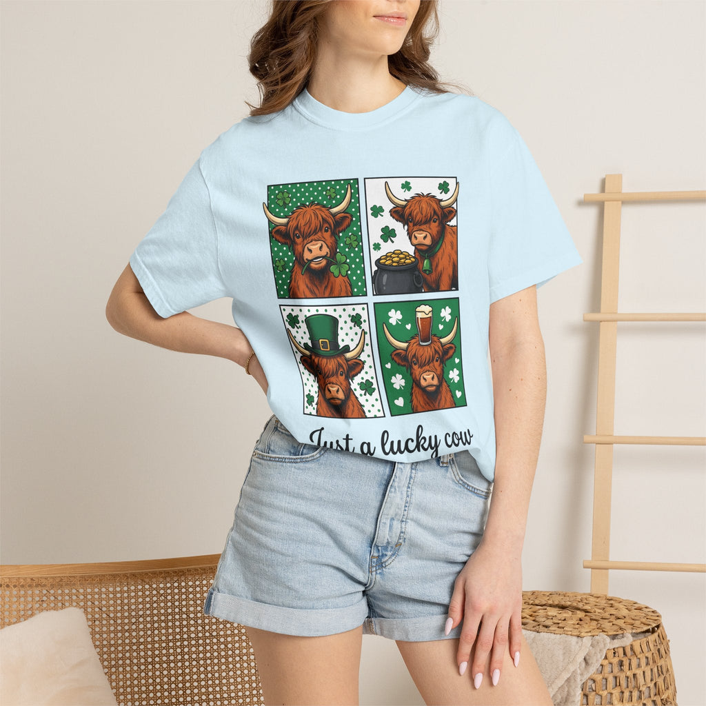 Highland Cow Shirt St Patrick's Day Animal Unisex Gift product image 9
