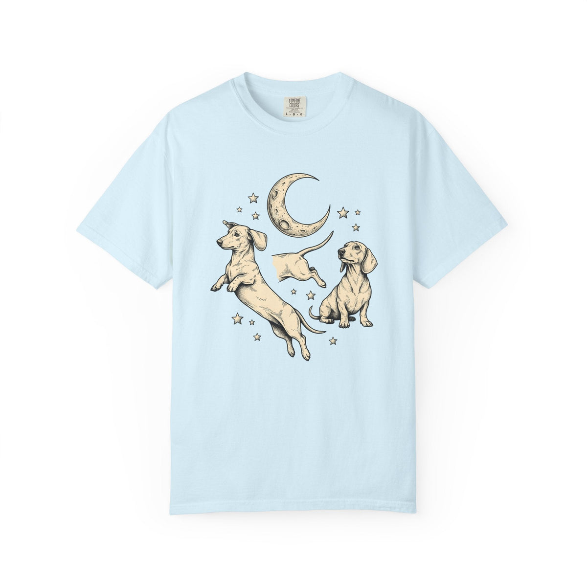 Dachshund Pups Shirt Dog Astrology Unisex Gift Sketch Tee product image 2