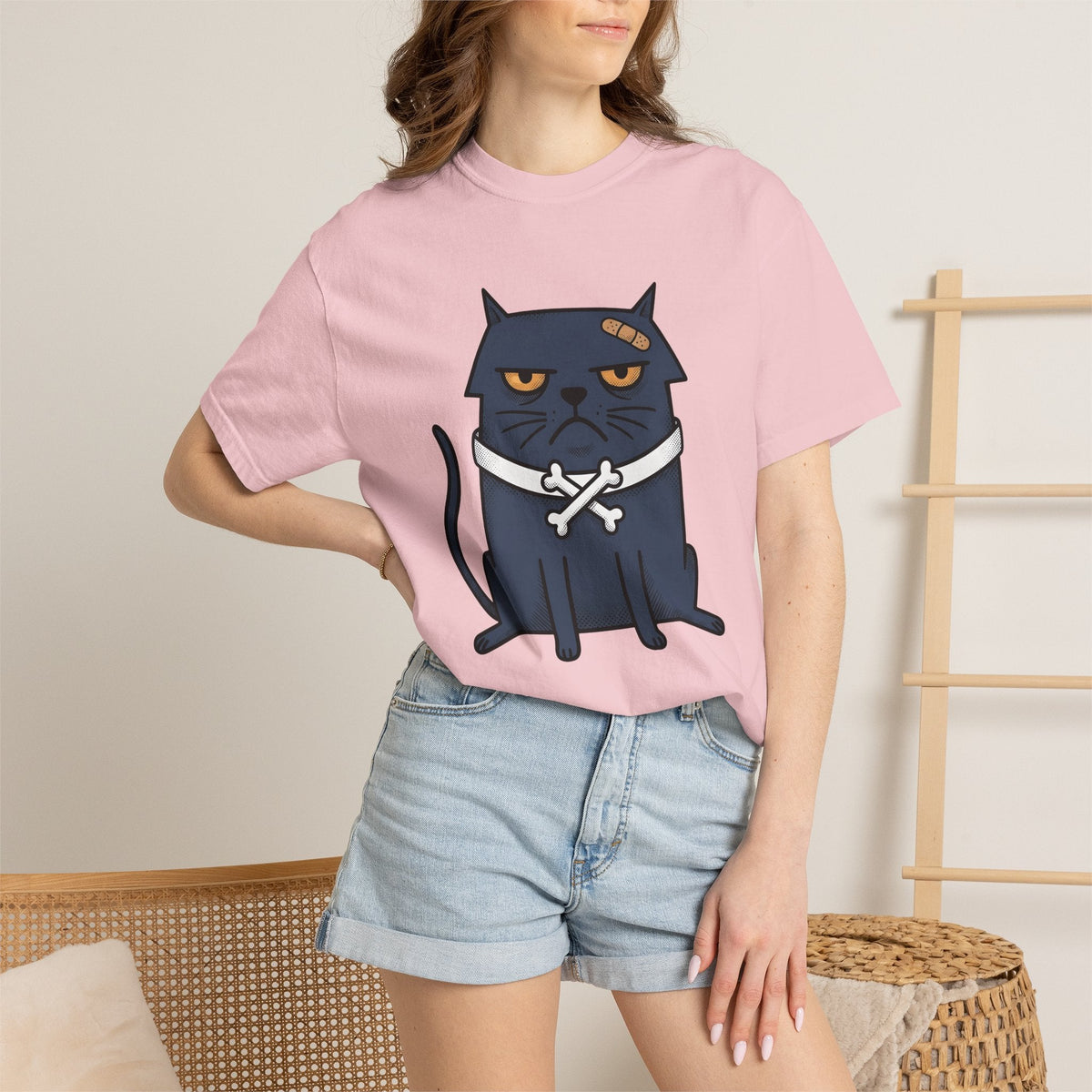 Angry Cat Shirt Joke Gift Women Comic Tee Kitty T-Shirt product image 12