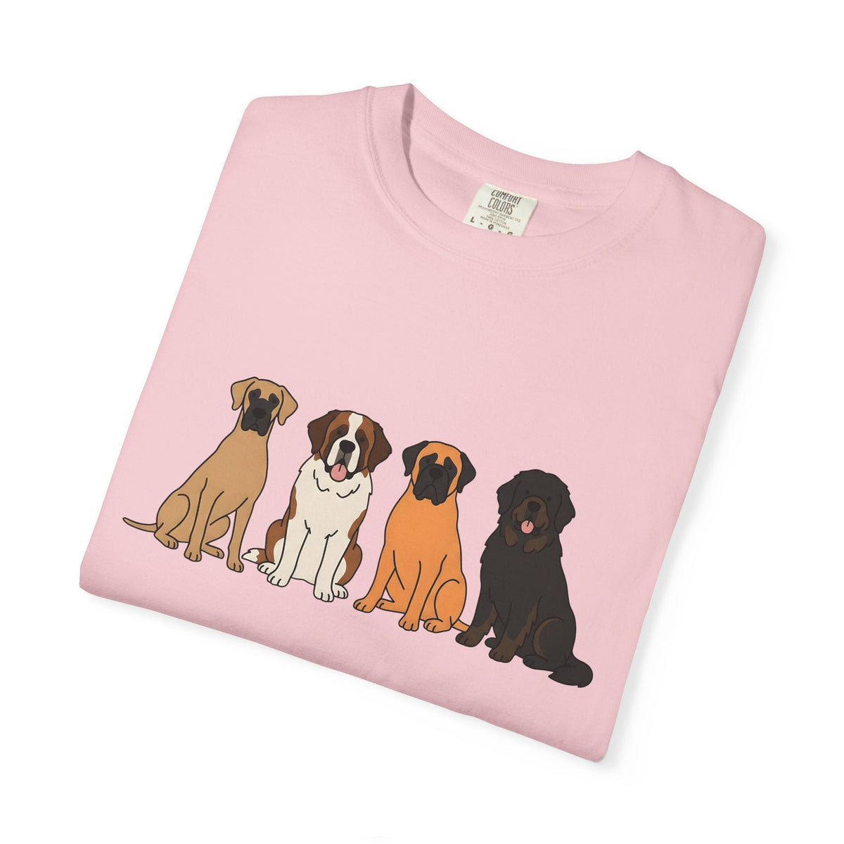 Giant Dog Breeds Shirt Critters Gift Women Hand Drawn Tee product image 11