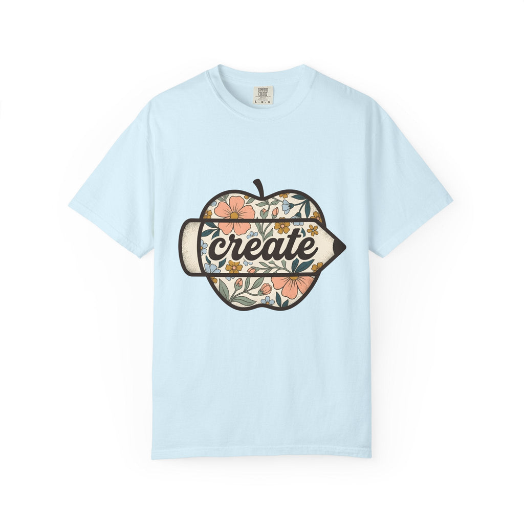 Flower Apple Pen Shirt Teachers School Unisex Gift Hippie product image 2