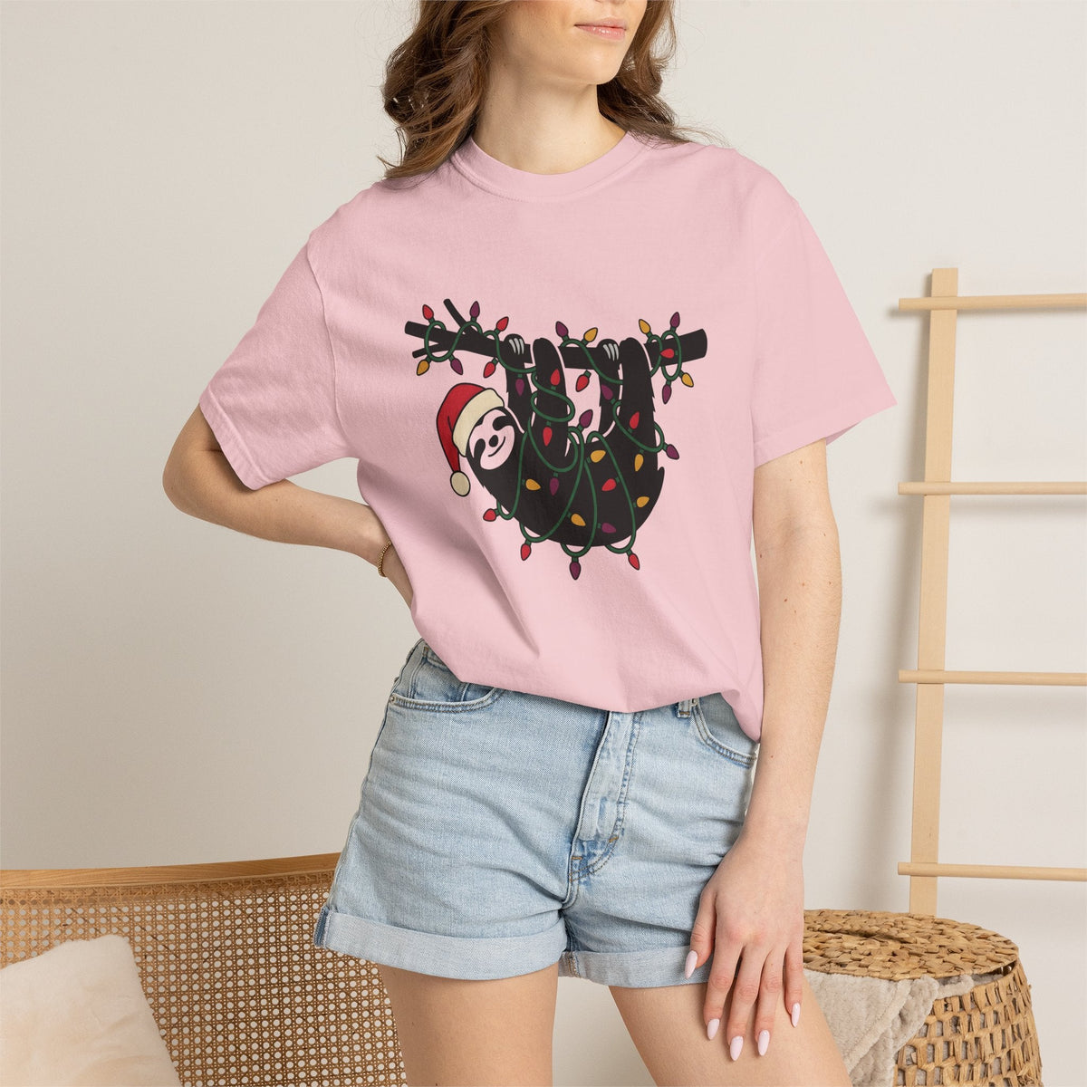 Sloth Xmas Shirt Animals Christmas Unisex Gift Cute Tee product image 12