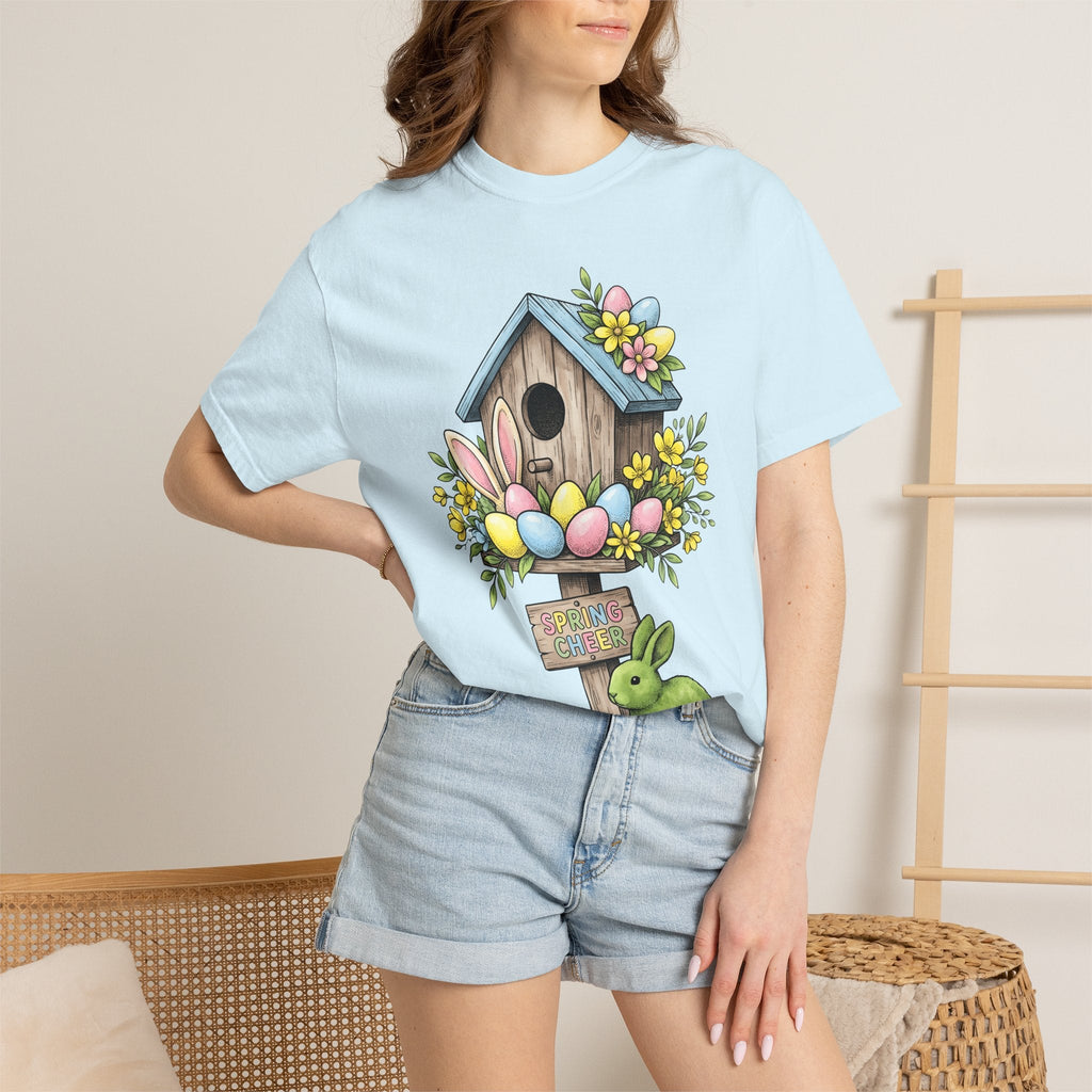 Bunny Bird Home Shirt Easter Outdoor Unisex Gift Line Art product image 9