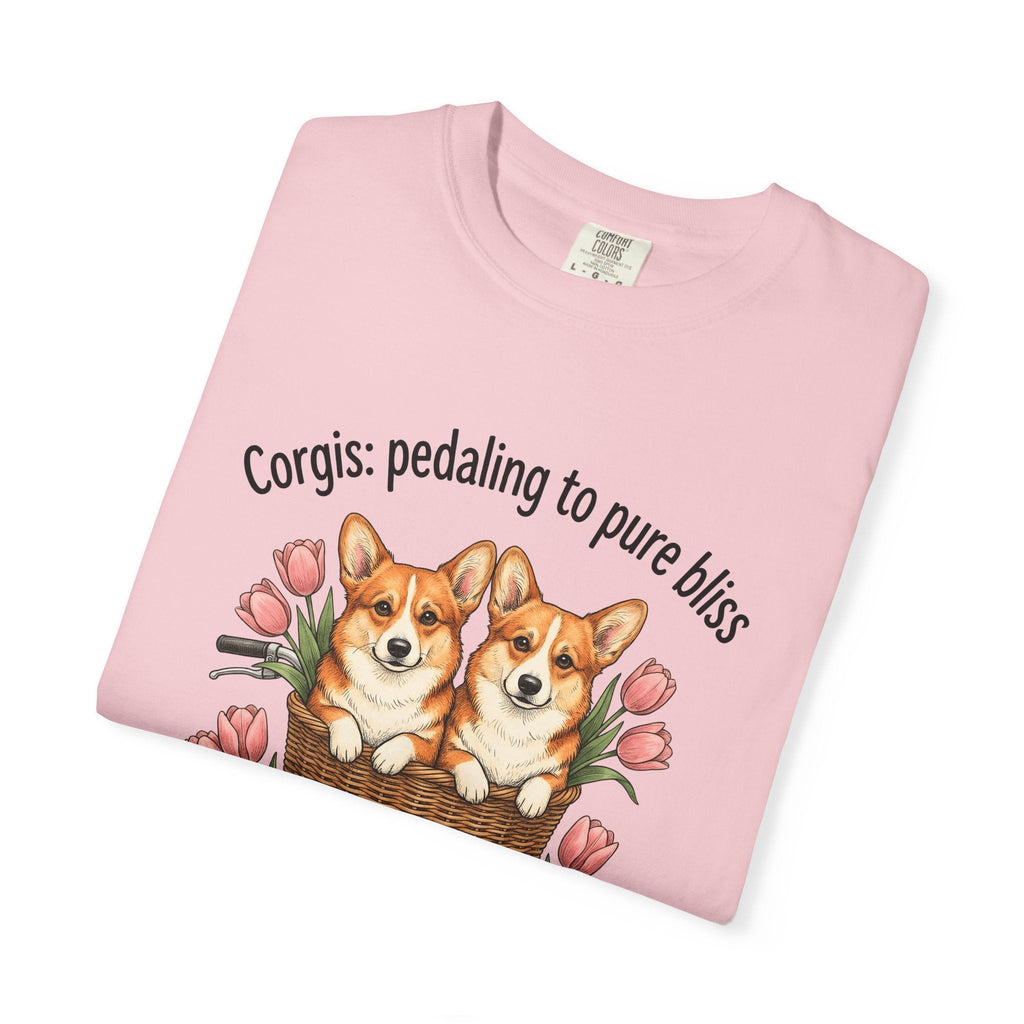 Corgi Dogs Shirt Dog Blossom Unisex Gift Line Art Tee product image 11