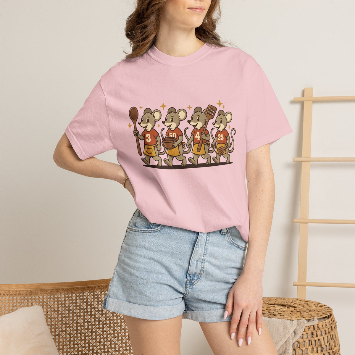 Cooking Mice Shirt Mom Family Gift for Women Cartoon Tee product image 12