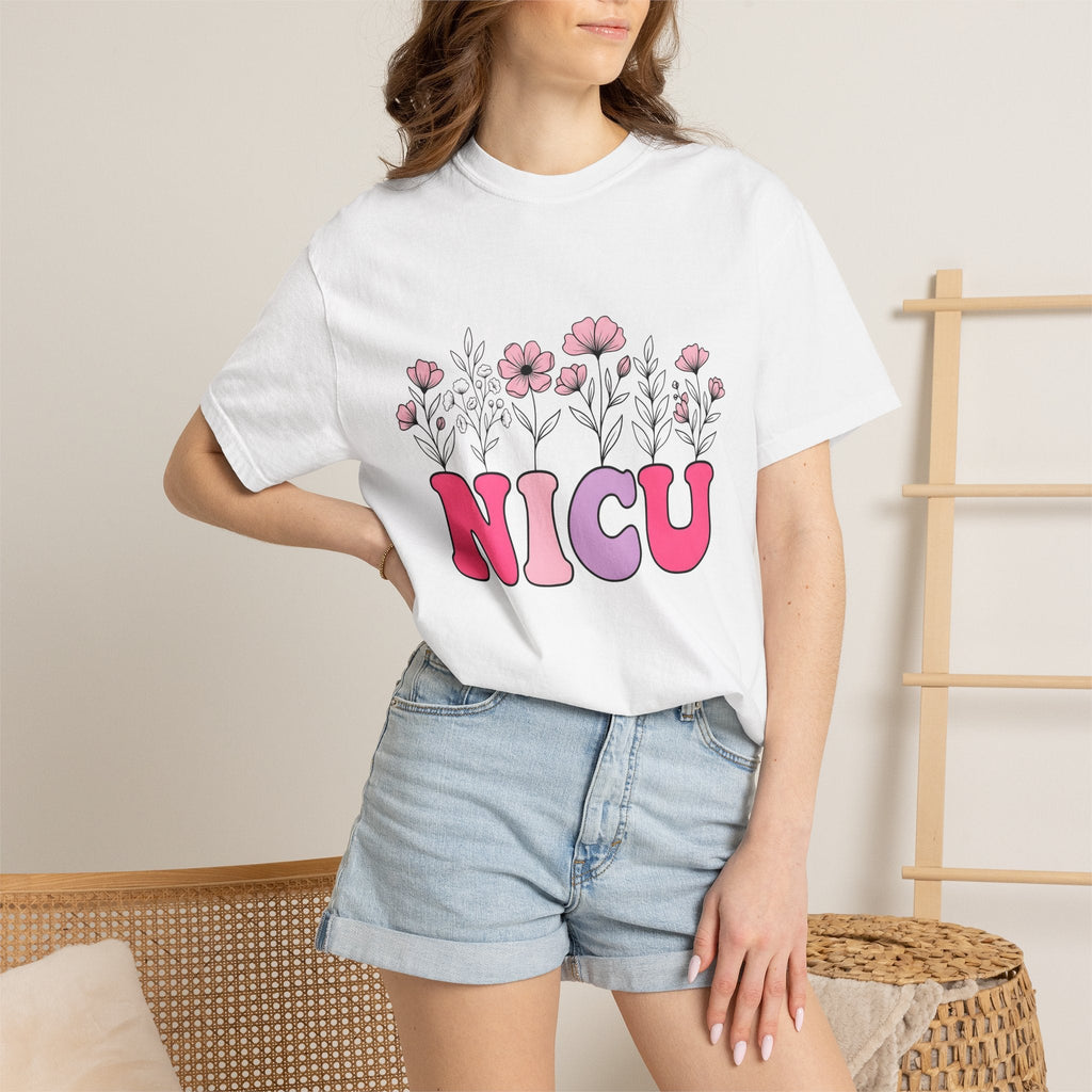 Floral Letters Shirt NICU Nurse Healthcare Gift Women product image 6