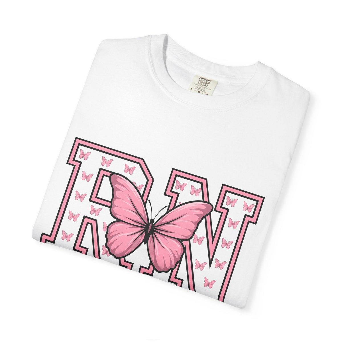 Butterfly Lettering Shirt Nurses Garden Gift Women Thick product image 5