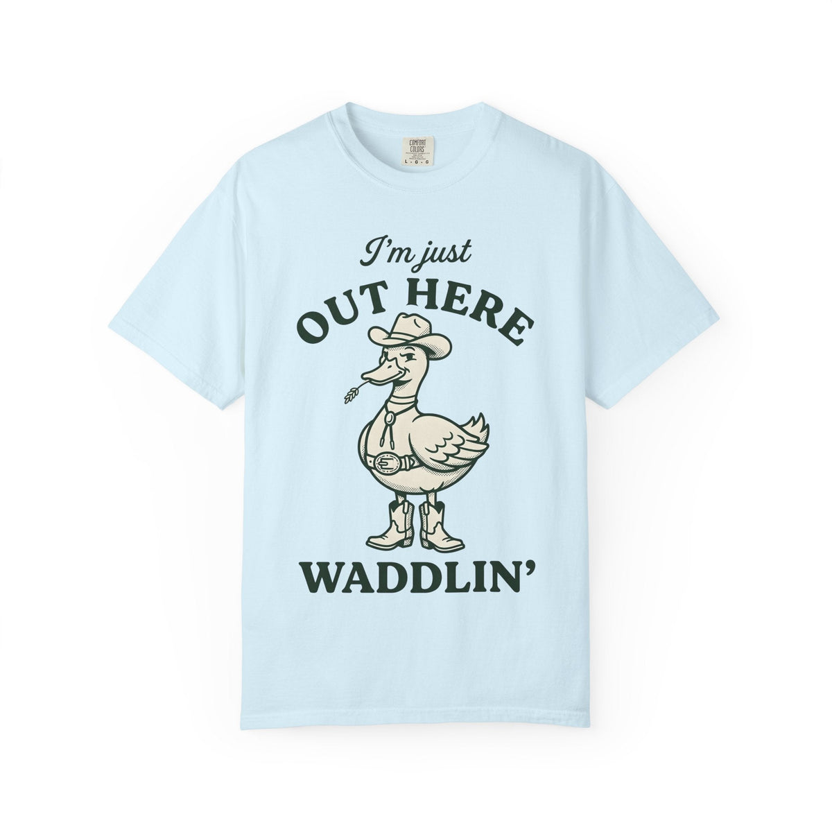 Western Duck Shirt Funny Wildlife Gift Women Comic Tee Duck T-Shirt Humor Fan Cartoon Tshirt Wildlife Graphic Retro Western Hat Tshirt