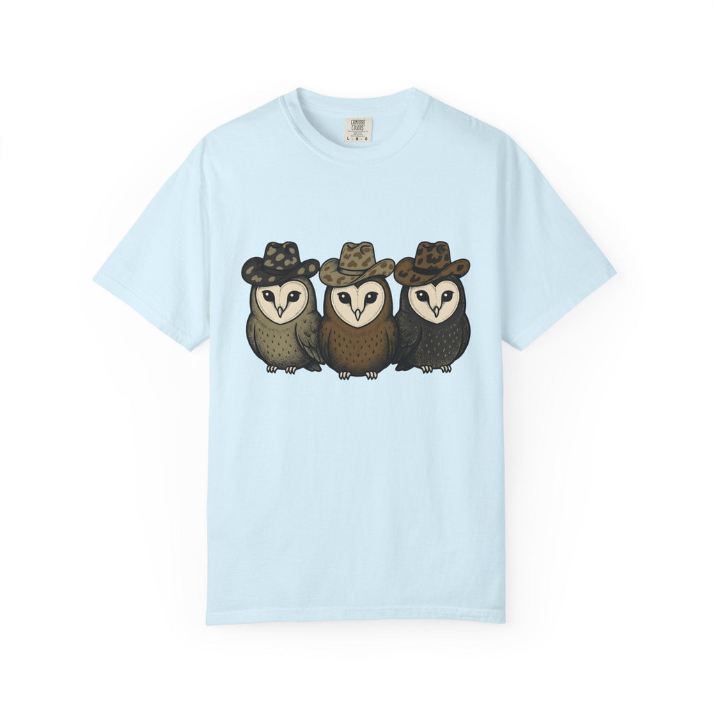 Owl Set Shirt Halloween Wildlife Gift Women Comic Tee Owl T-Shirt Horror Fan Cartoon Tshirt Wildlife Graphic Hand Drawn Cowboy Cap Tshirt