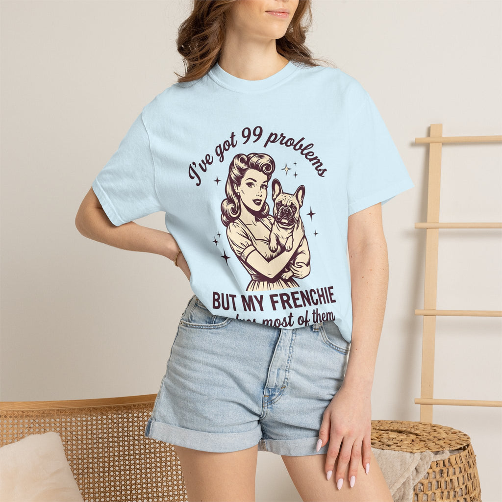 Woman Frenchie Dog Shirt Antique Gift for Women Classic Tee product image 9
