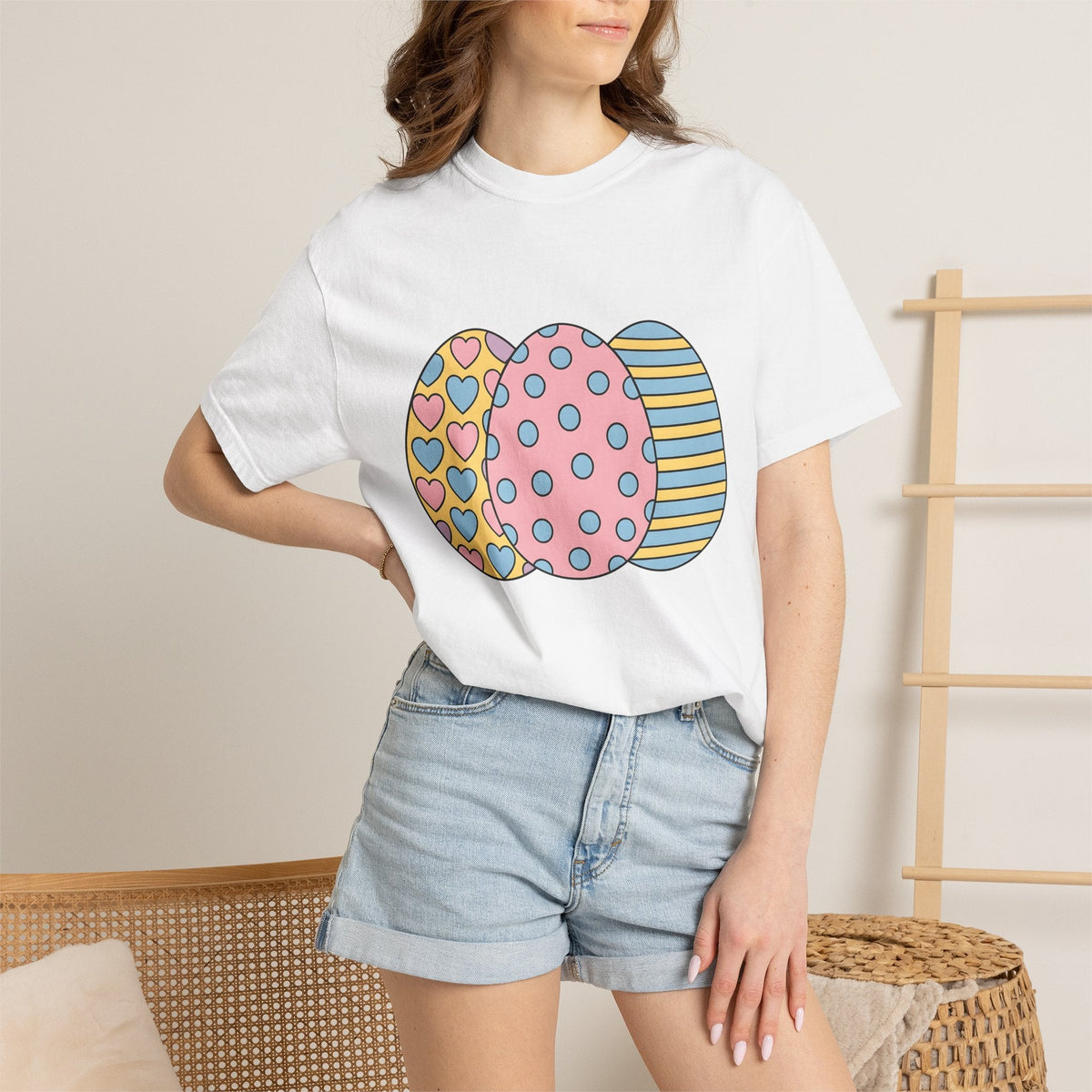 Easter Eggs Shirt Holiday Unisex Gift Cute Tee Egg T-Shirt product image 6