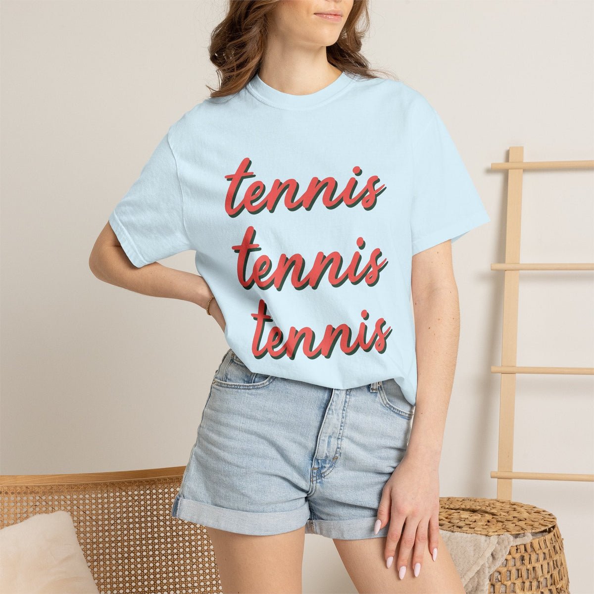 Tennis Font Shirt Player Gift Women Old School Tee product image 9