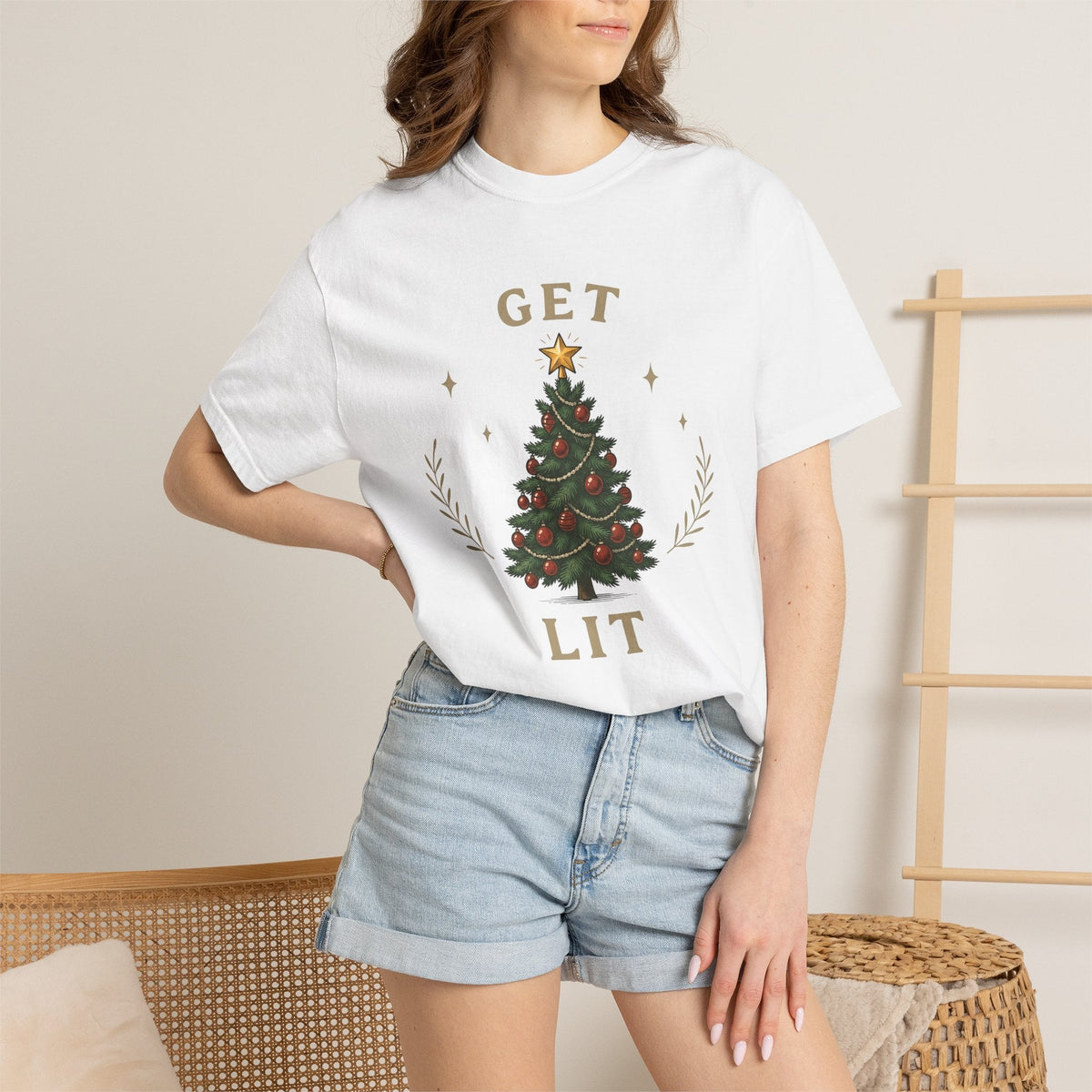 Christmas Tree Shirt Holiday Unisex Gift Vintage Tee Fir product image 6