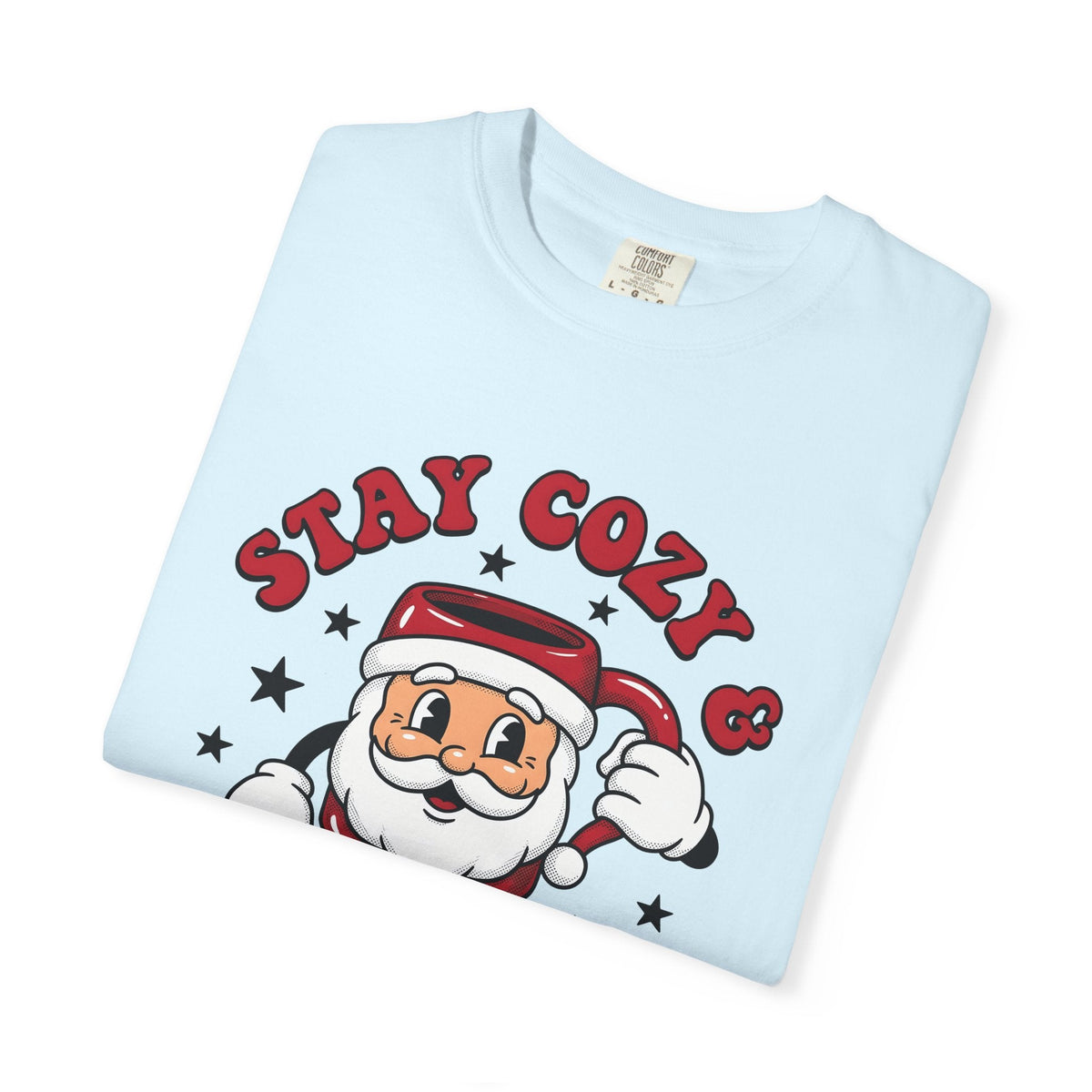 Santa Mug Shirt Christmas Coffee Unisex Gift Cartoon Tee Mug T-Shirt Christmas