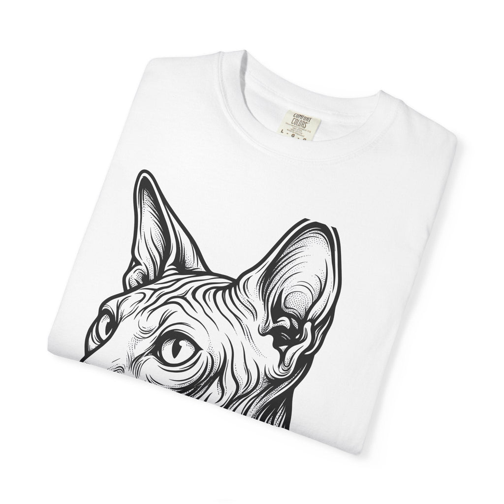 Sphynx Feline Shirt Cat Animal Unisex Gift Outline Tee product image 5