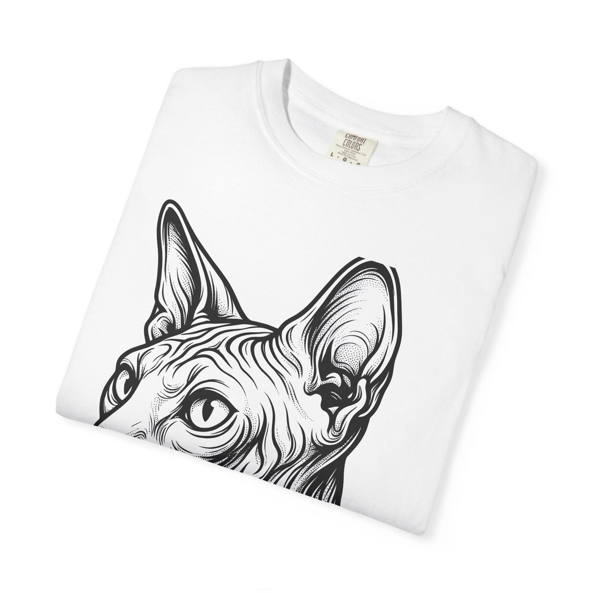 Sphynx Feline Shirt Cat Animal Unisex Gift Outline Tee product image 5