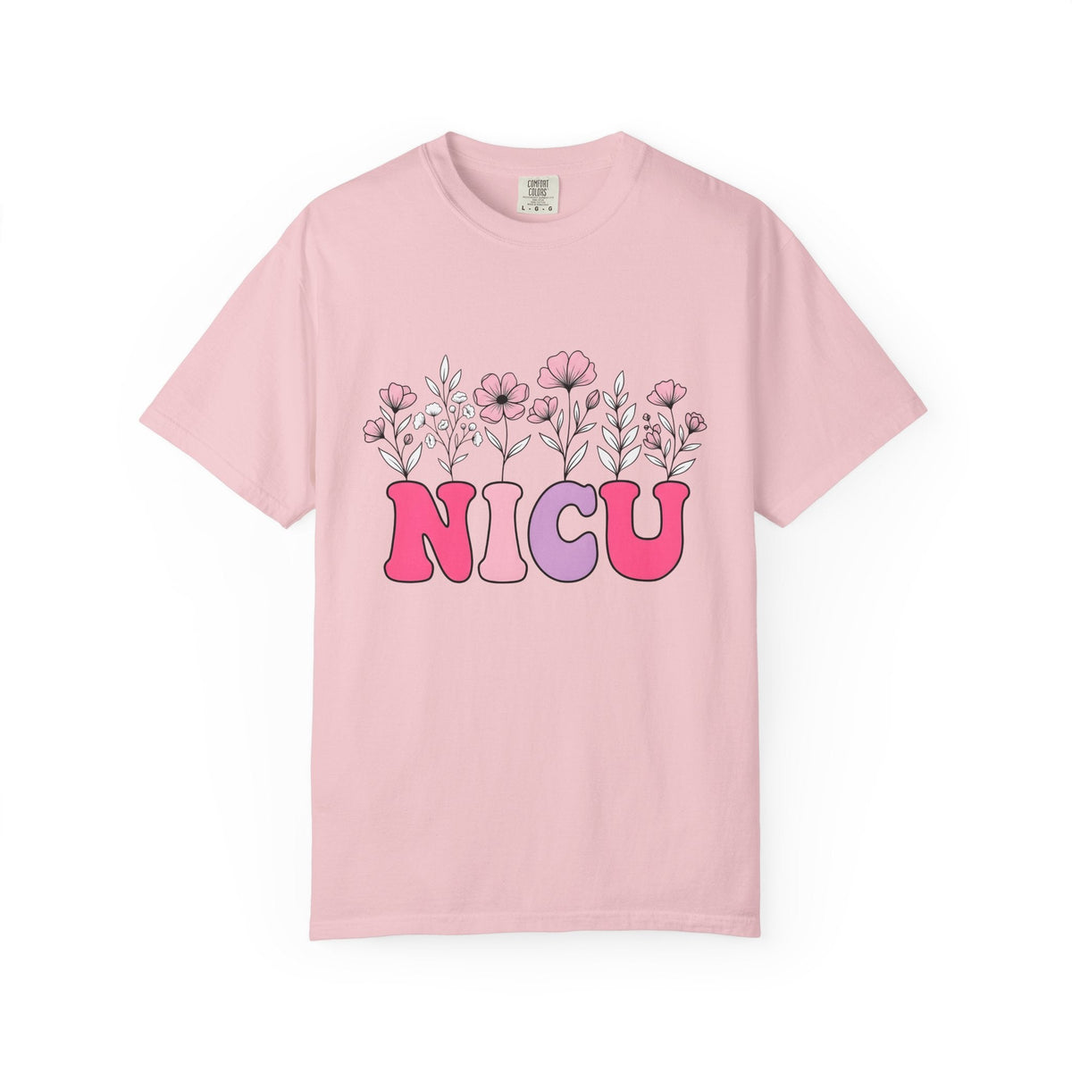Floral Letters Shirt NICU Nurse Healthcare Gift Women product image 3