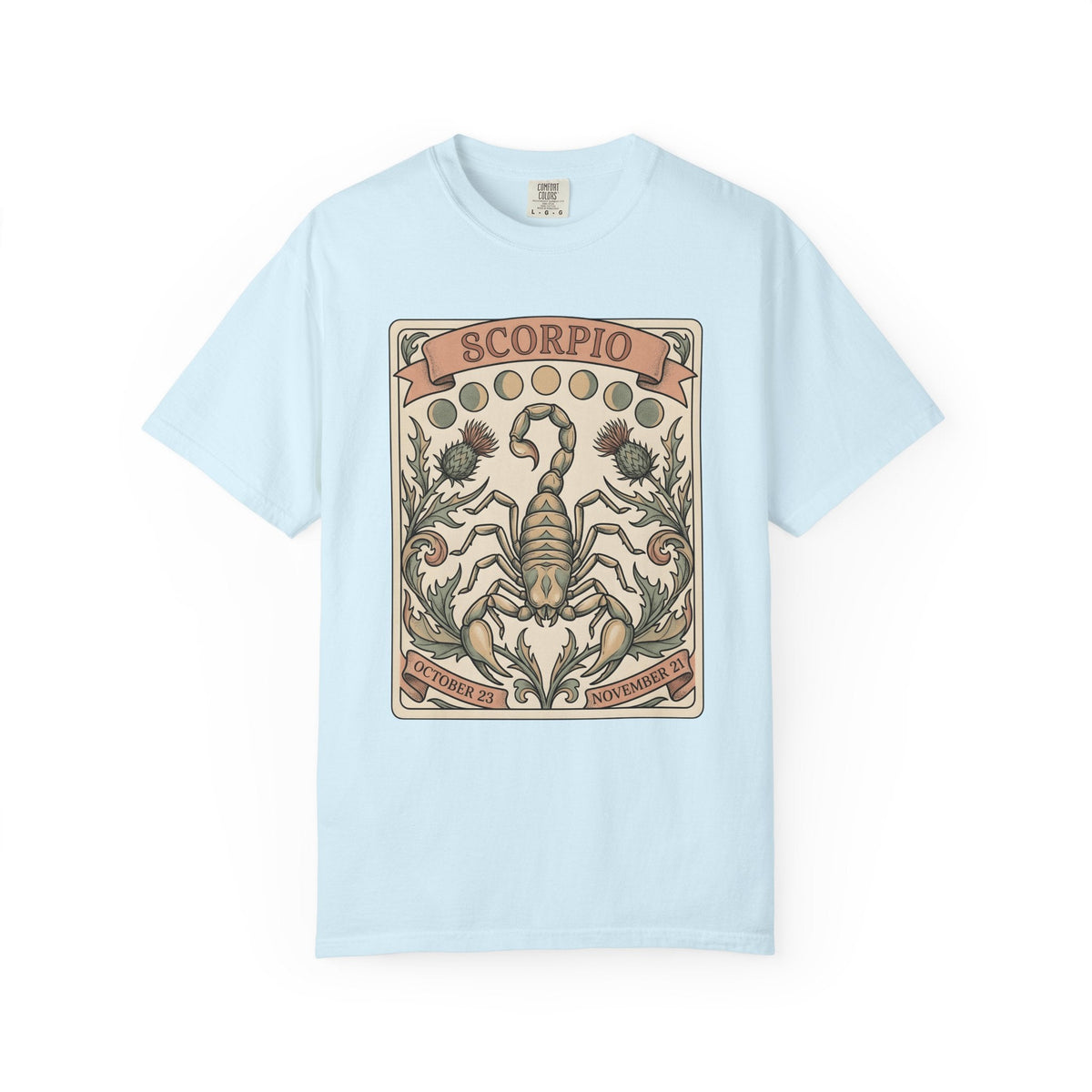 Scorpio Sign Shirt Boho Chic Horoscope Gift Women Retro Tee product image 2
