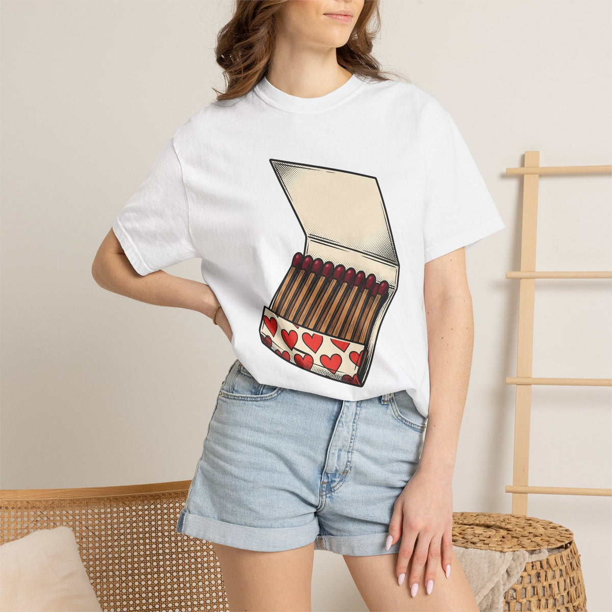 Matchbox Hearts Shirt St. Valentine's Day Romance Unisex product image 6