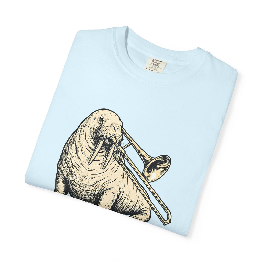 Walrus Trombone Shirt Animals Music Unisex Gift Vintage Tee product image 8