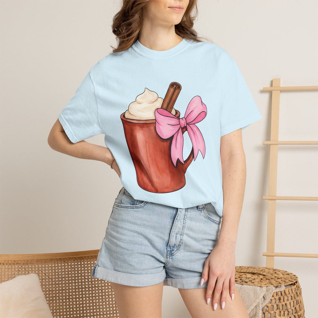 Hot Chocolate Mug Shirt Holiday Coffee Unisex Gift Watercolor Tee Cocoa Mug