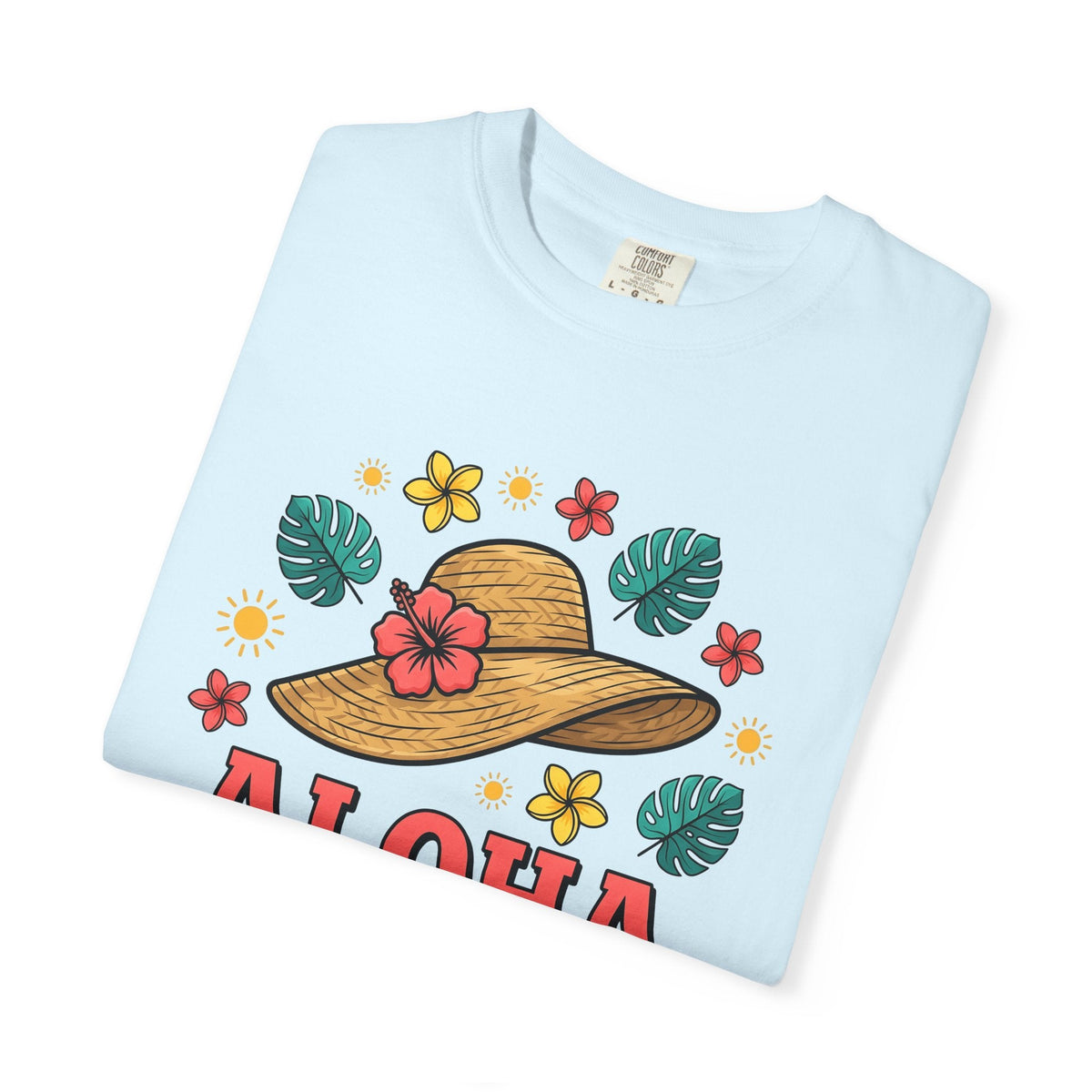 Wide Brim Hat Shirt Summer Getaway Unisex Gift Paradise Tee Sun Hat T-Shirt
