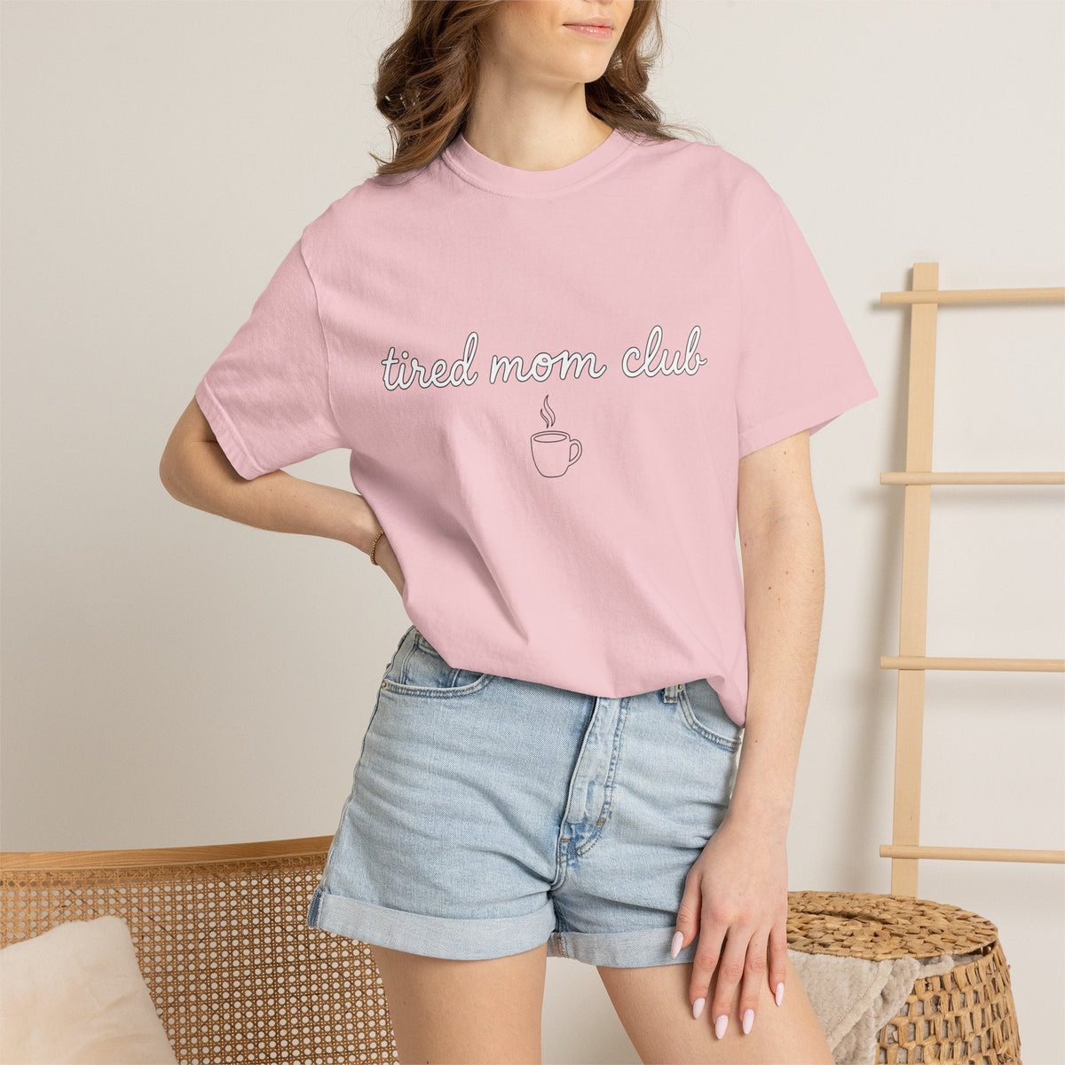 Coffee Cup Shirt Mom Coffee Gift for Women Minimalist Tee Mug T-Shirt Mom Fan