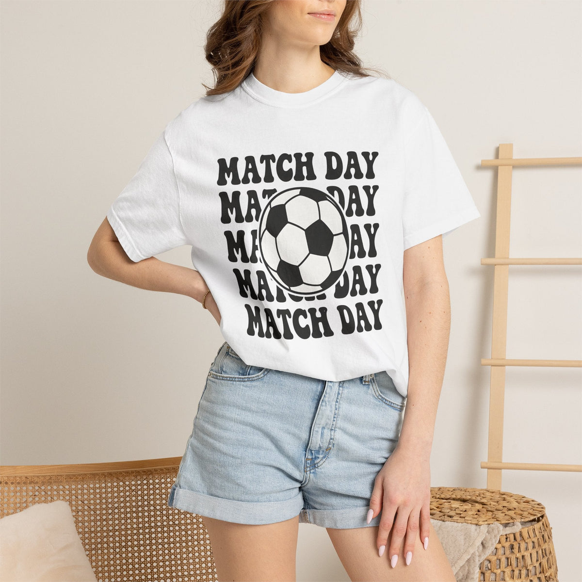 Soccer Ball Shirt Moms Sports Gift for Women Retro Tee product image 6