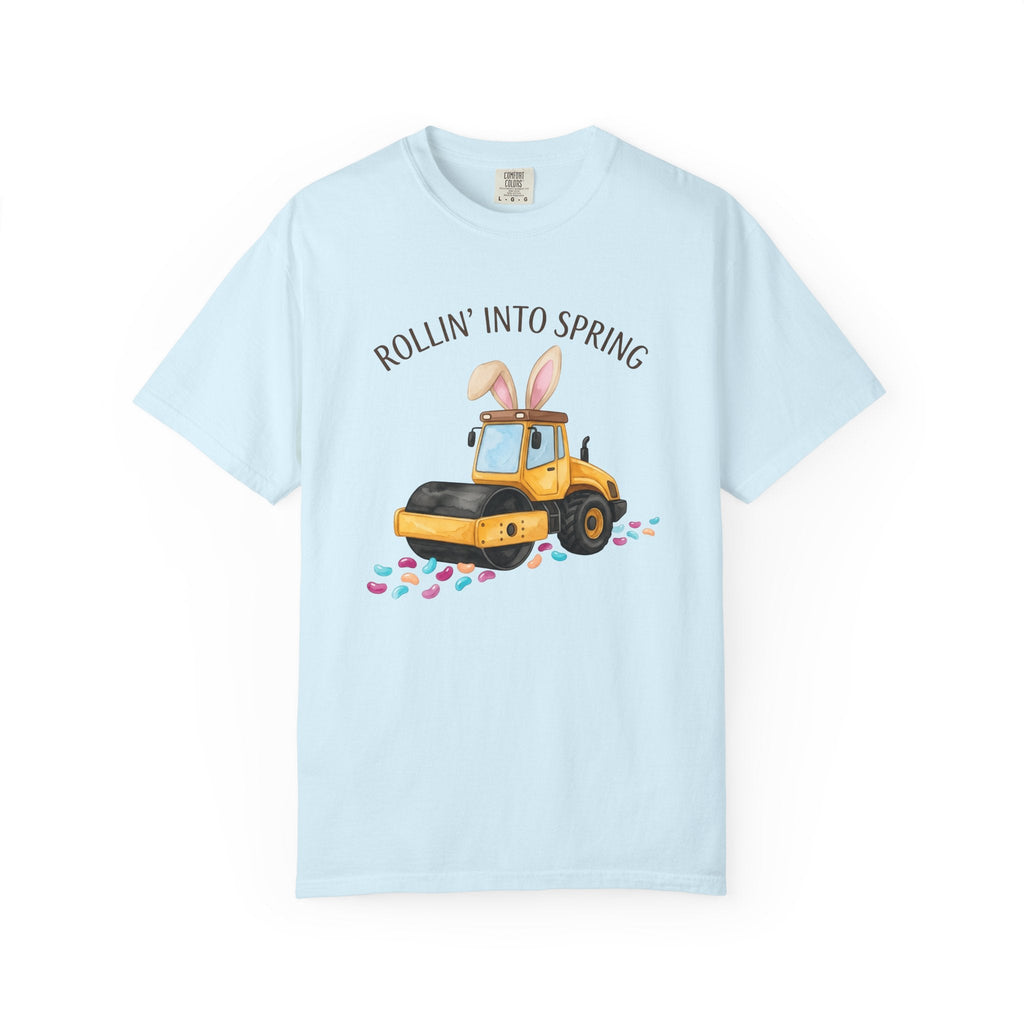 Steamroller Bunny Ears Shirt Easter Construction Unisex product image 2