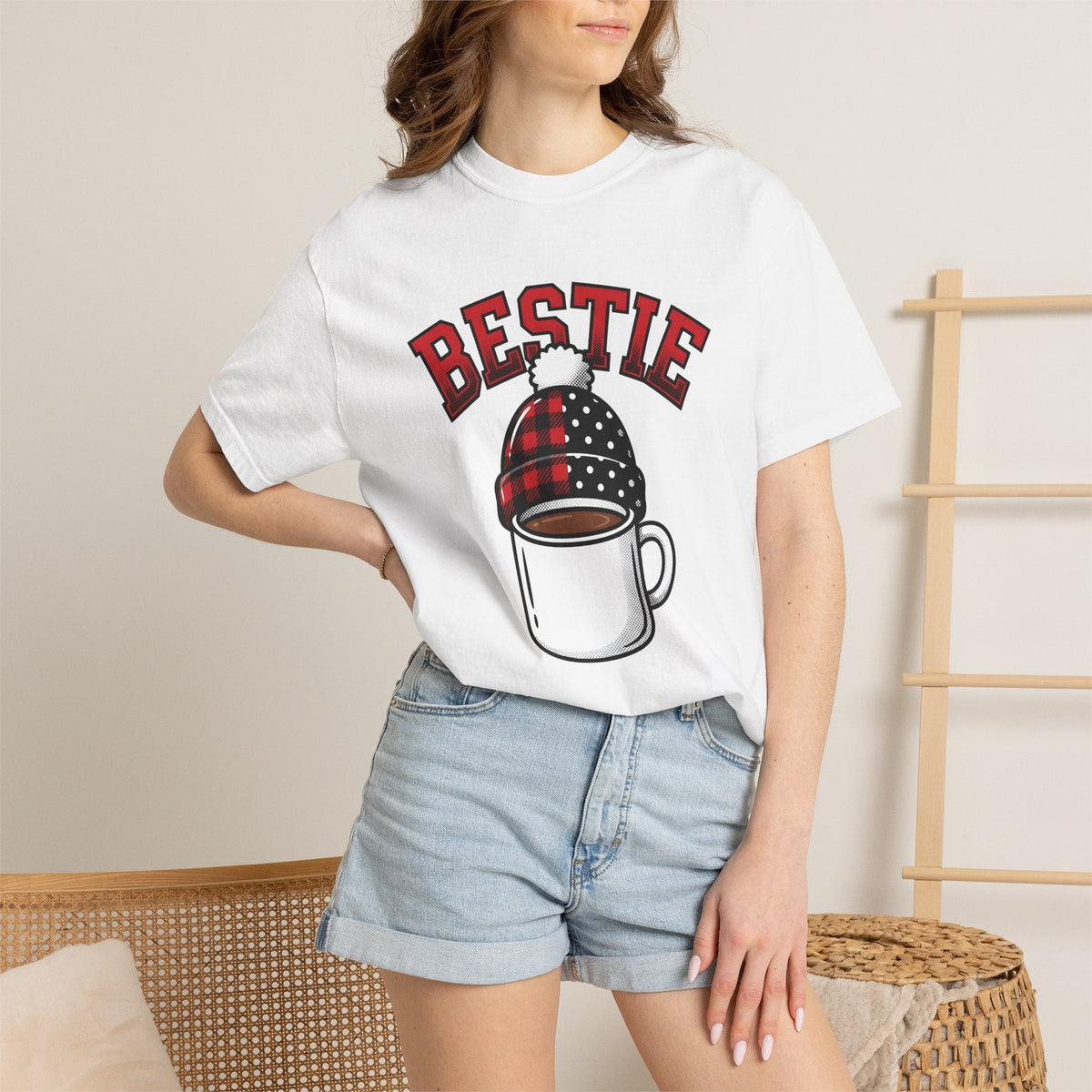 Coffee Cup Comic T-Shirt – Christmas Holiday Caffeine Lover, Unisex Graphic Tee