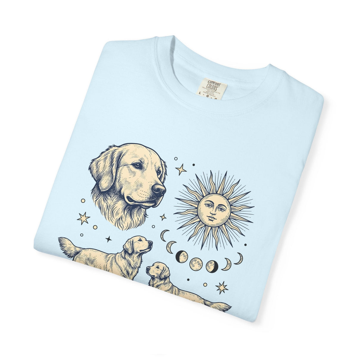 Golden Retriever Shirt Dog Planets Gift Women Sketch Tee product image 8