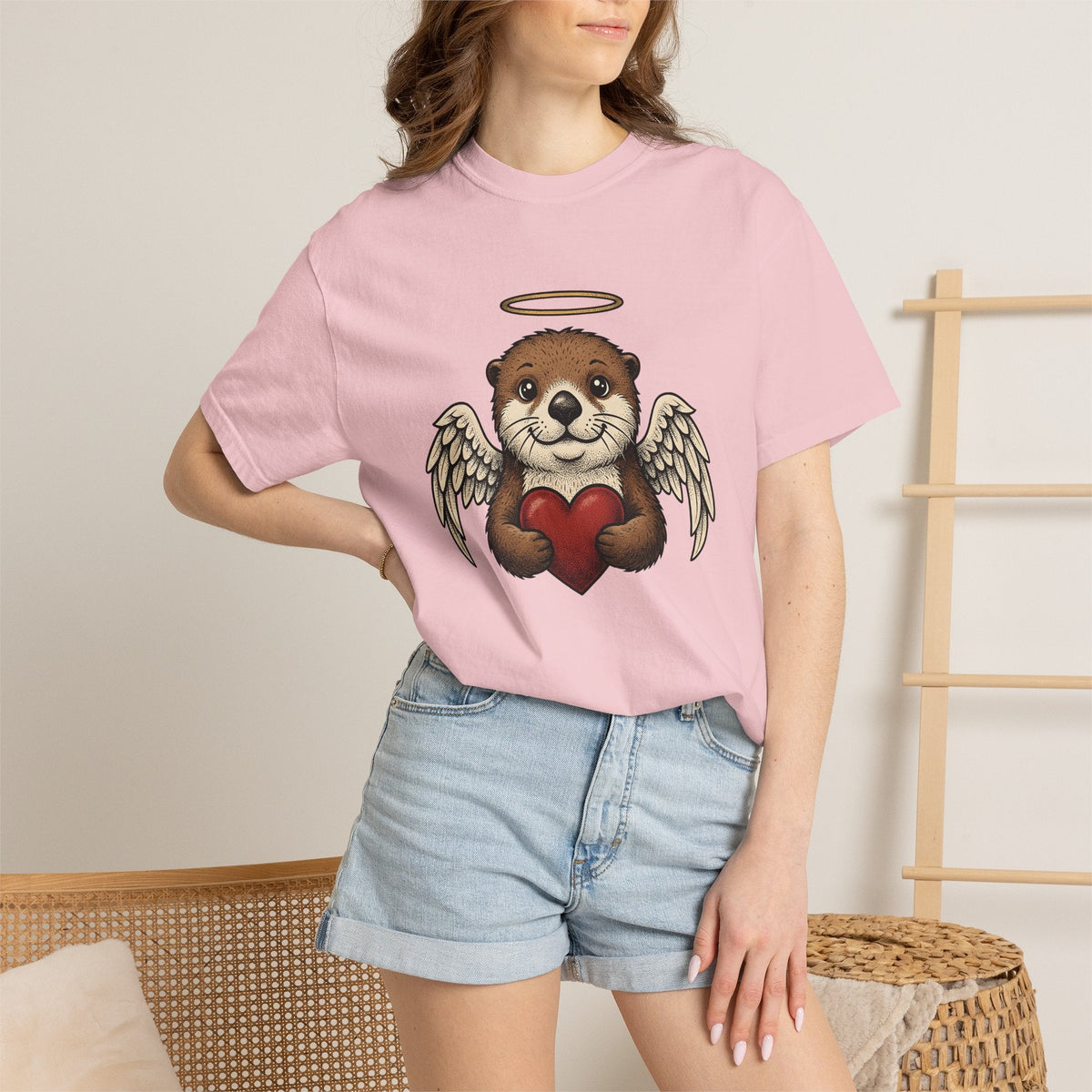 Otter Cupid Shirt St. Valentine's Day Fauna Gift Women Line product image 12