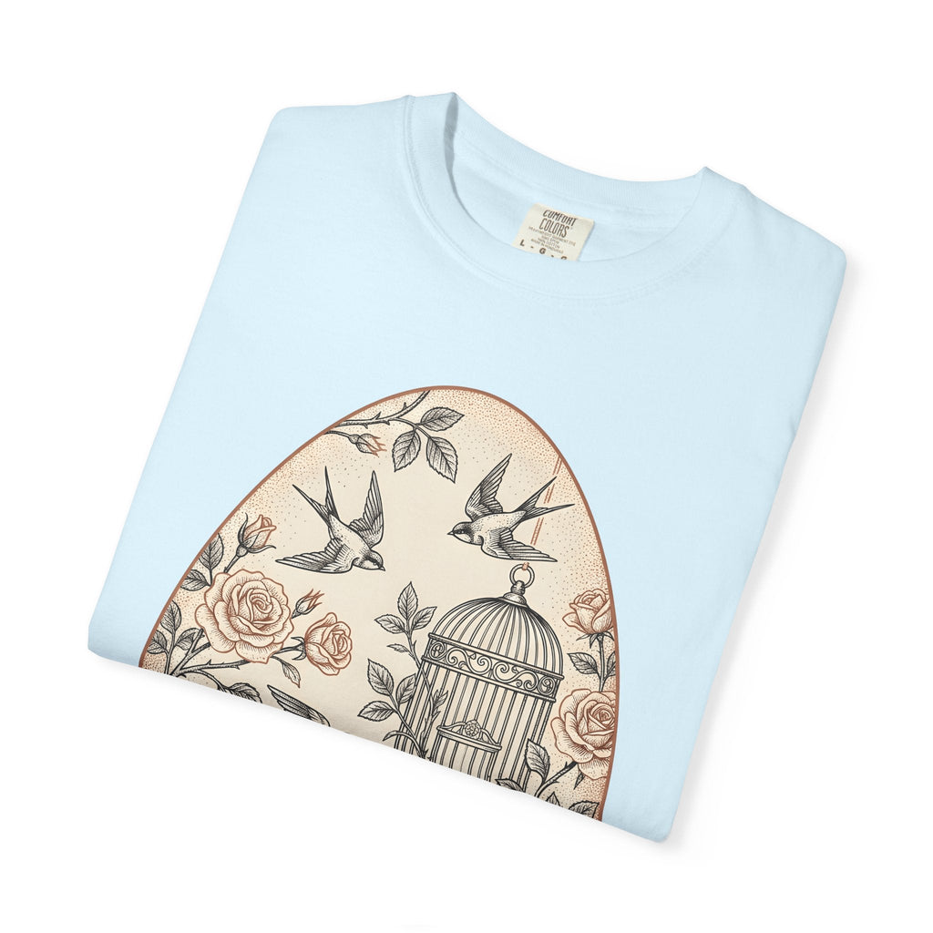 Flower Egg Birds Shirt Easter Wildlife Unisex Gift Retro product image 8