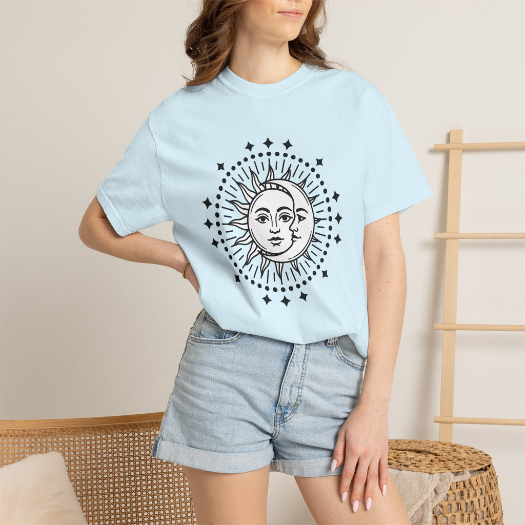 Sun Moon Faces Shirt Boho Chic Cosmos Unisex Gift Fantasy product image 9