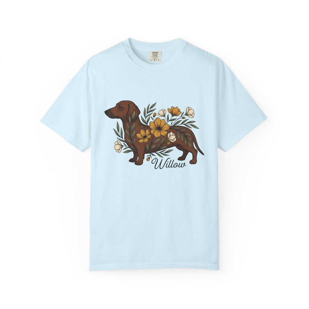 Dachshund Hound Shirt Dog Bouquet Unisex Gift Vintage Tee product image 2