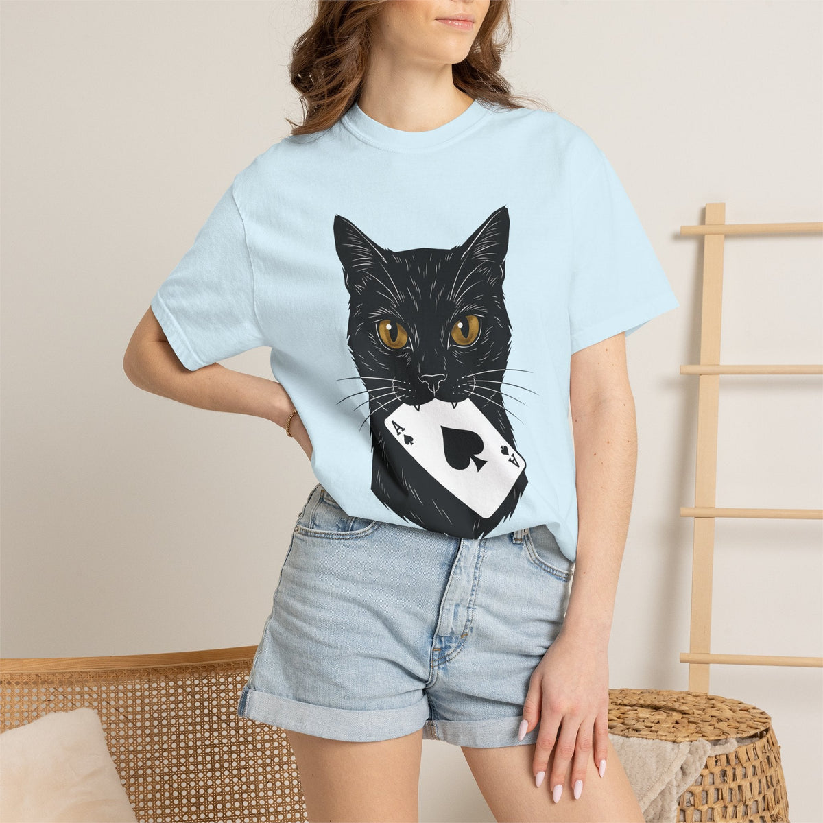Black Kitty Shirt Cat Casino Unisex Gift Digital Tee product image 9