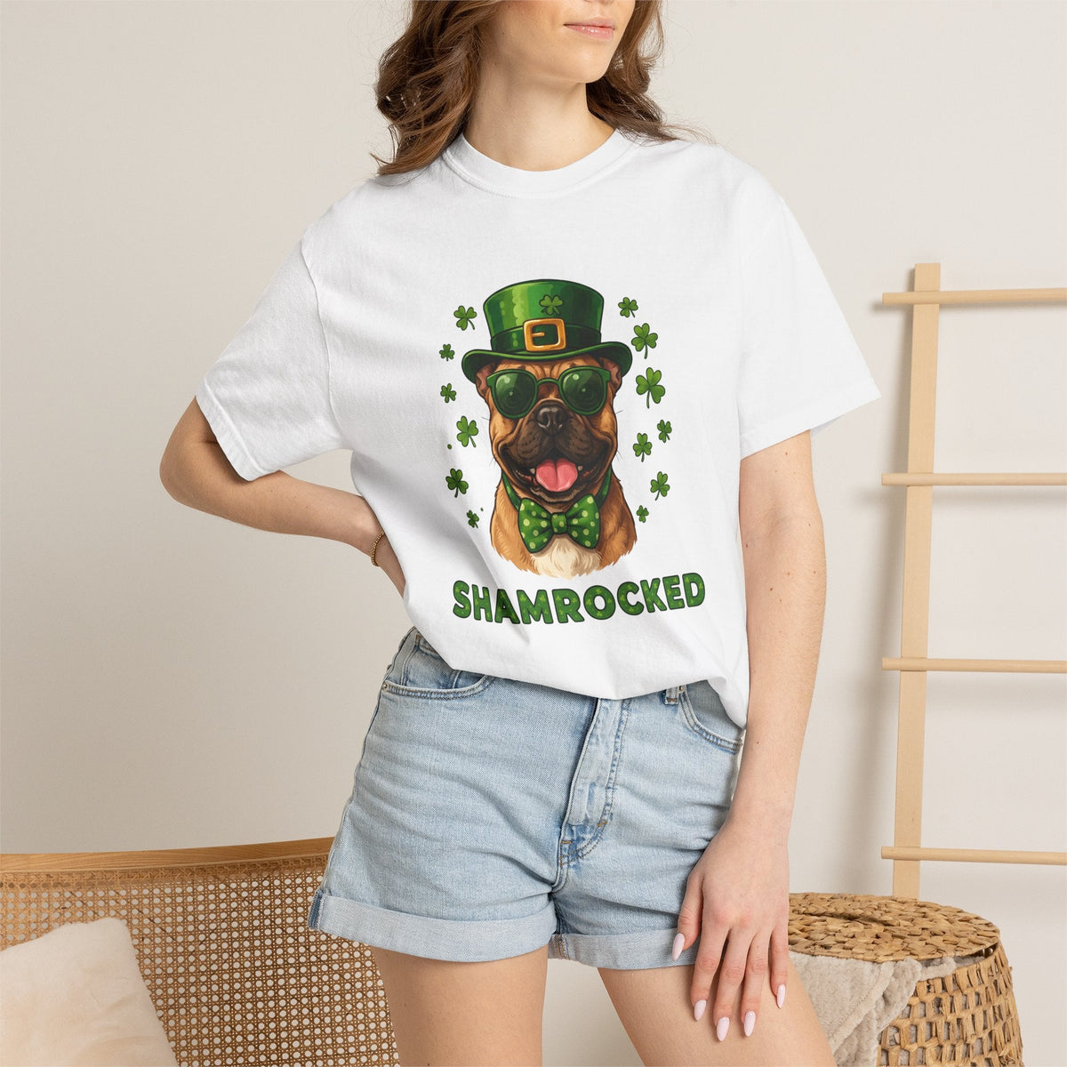 Canine Leprechaun Shirt St Patrick's Day Animal Unisex Gift product image 6