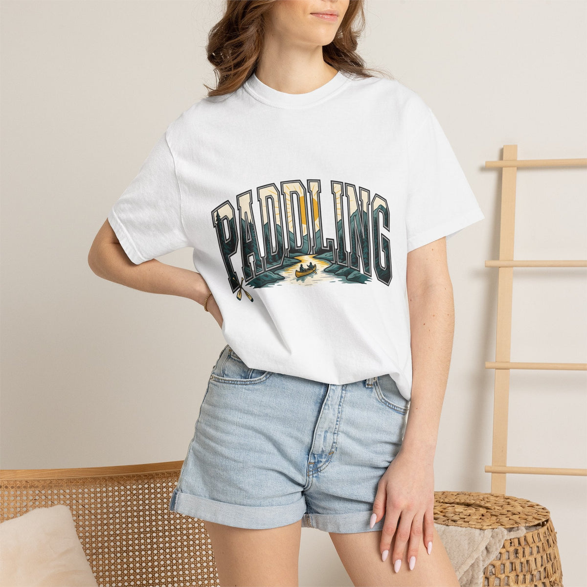 Kayak Stream Shirt Sports Outdoors Unisex Gift Retro Tee product image 6