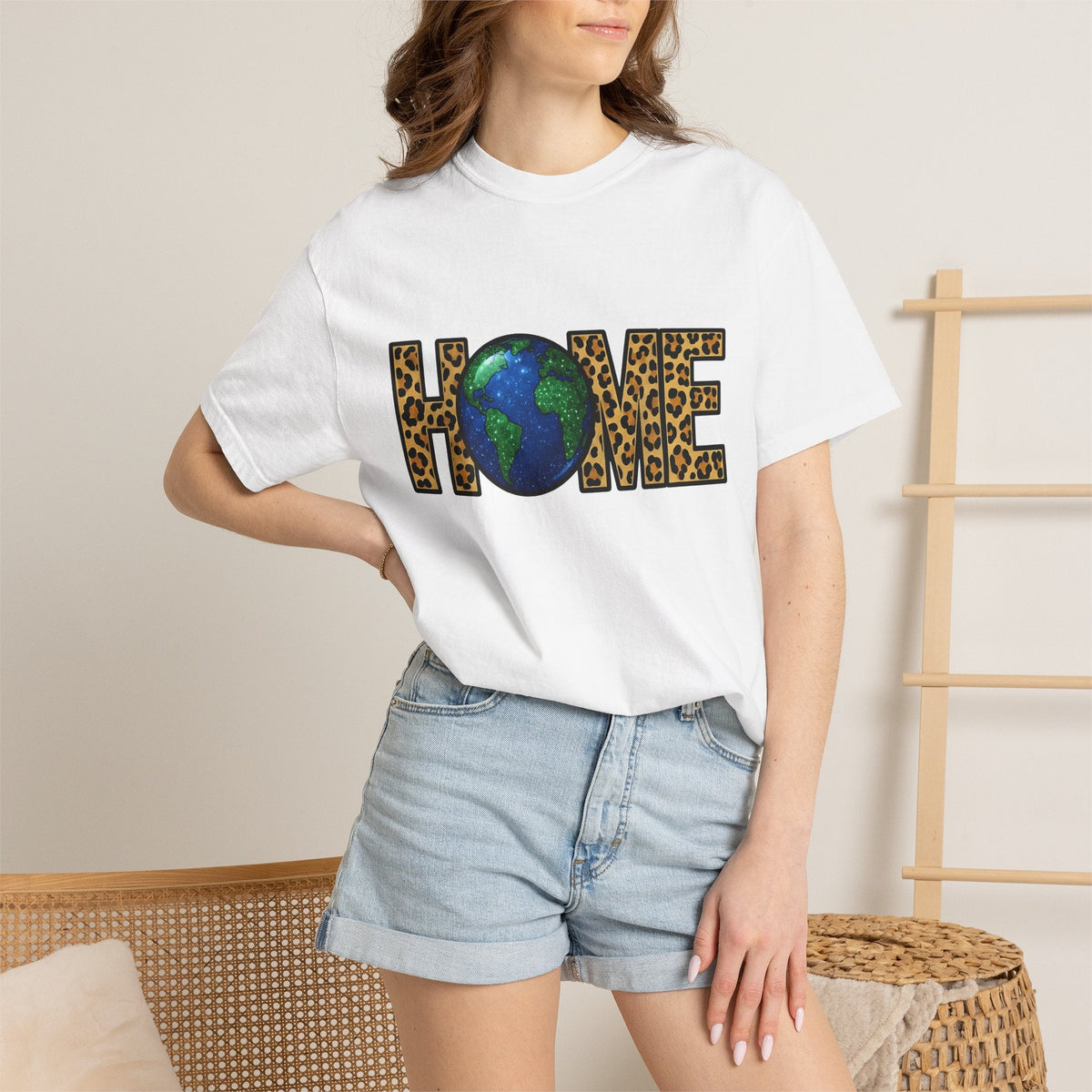 World Cat Spots Shirt Earth Furnishing Gift Women Sequin product image 6