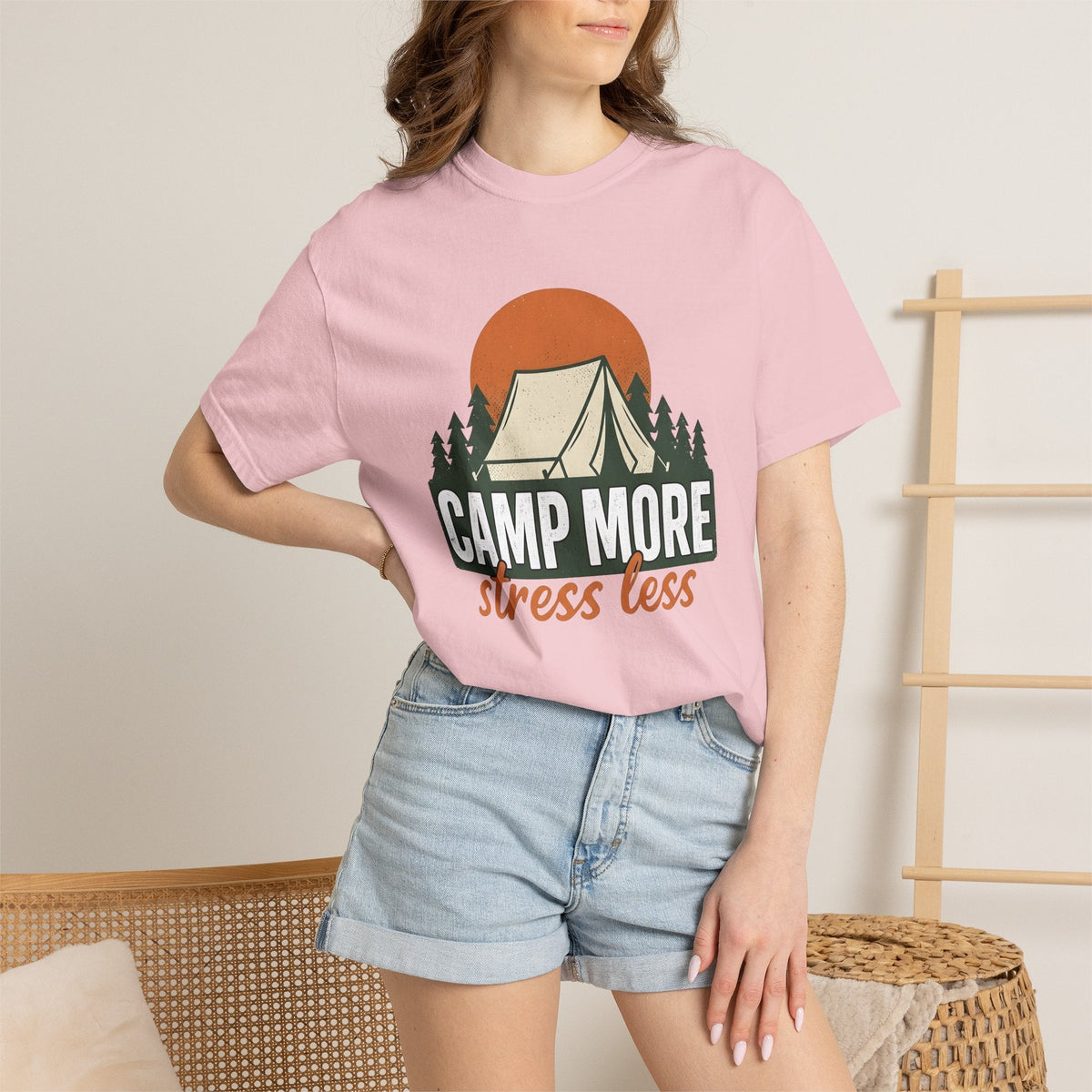 Camping Tent Shirt Hiking Unisex Gift Vintage Tee Canopy product image 12