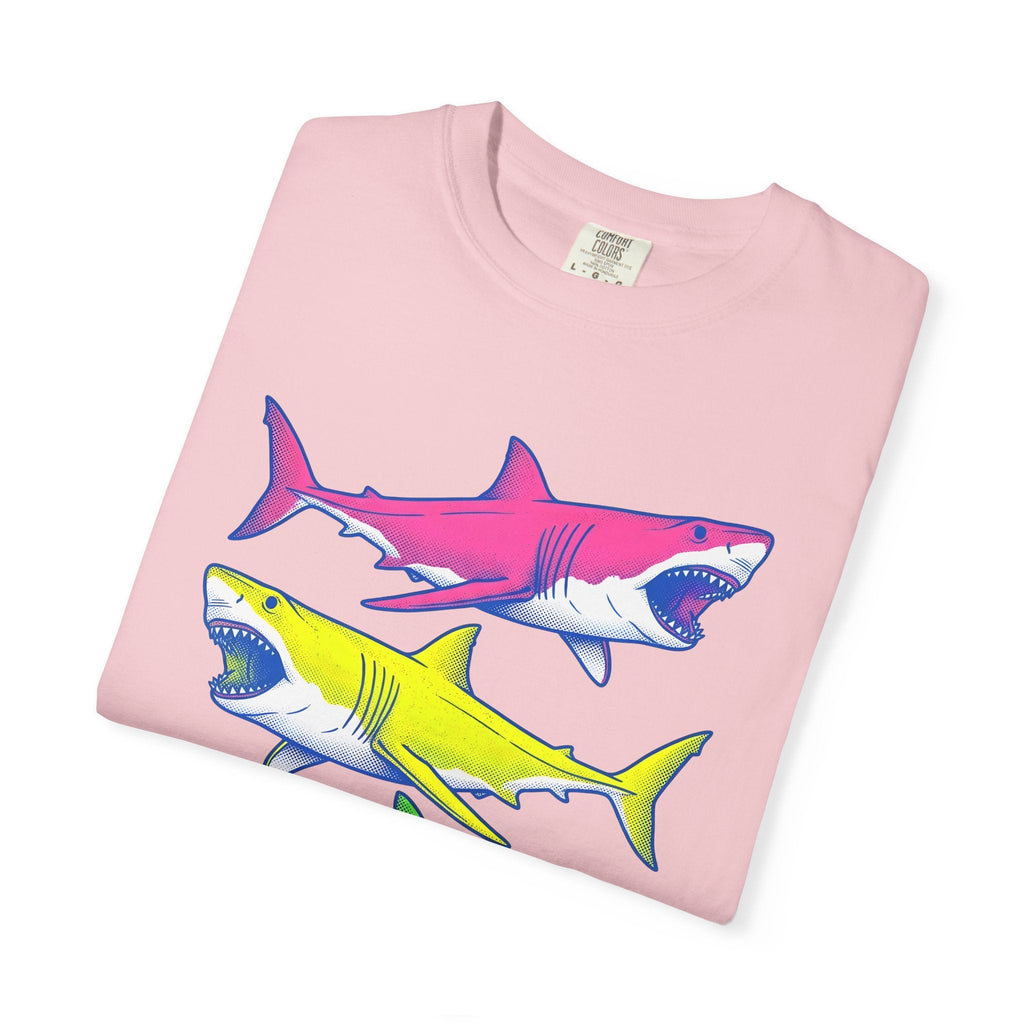 Bright Shark Shirt Ocean Sea Life Unisex Gift Comic Tee product image 11