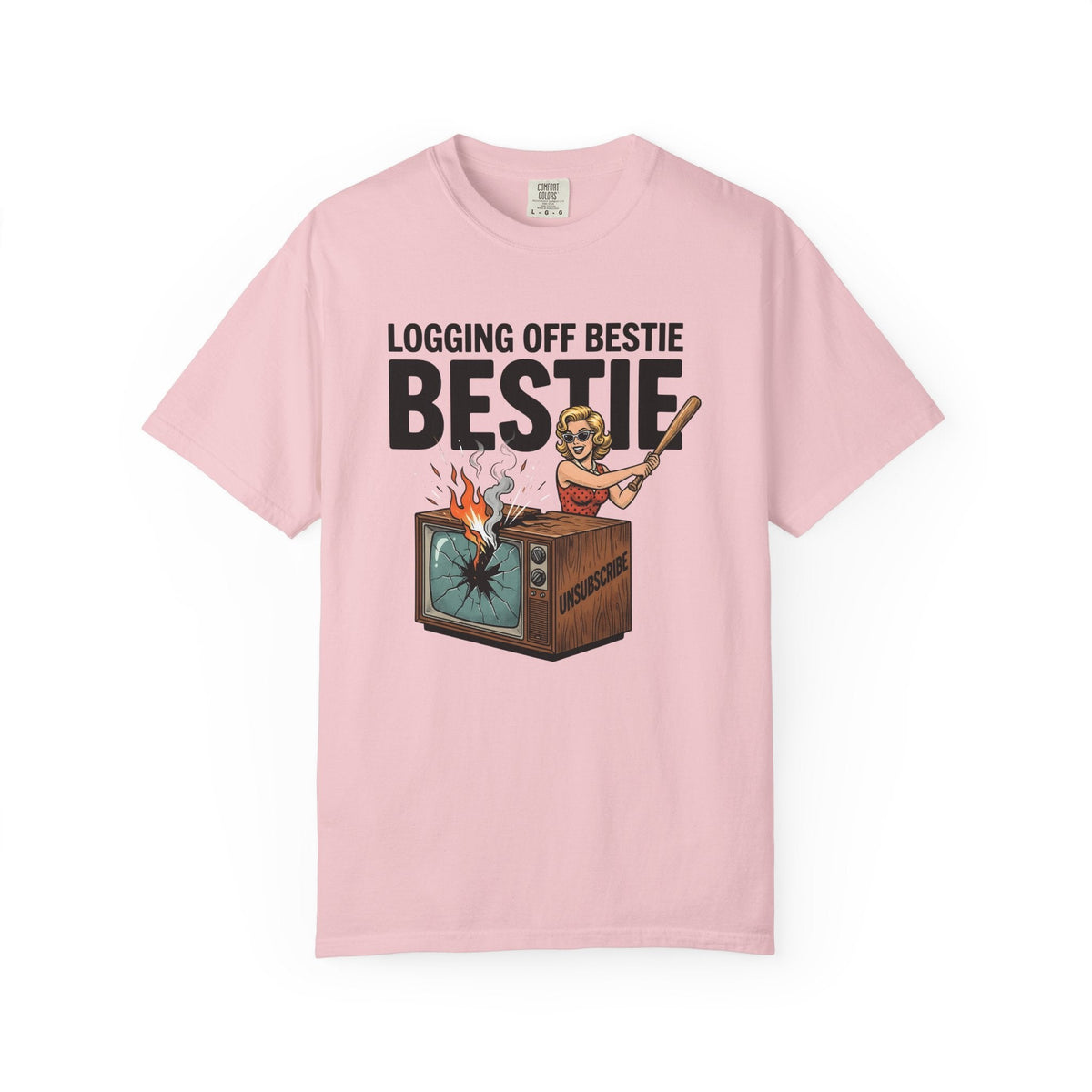 Retro Woman Tv Shirt Friendship Humor Gift Women Pop Art product image 3