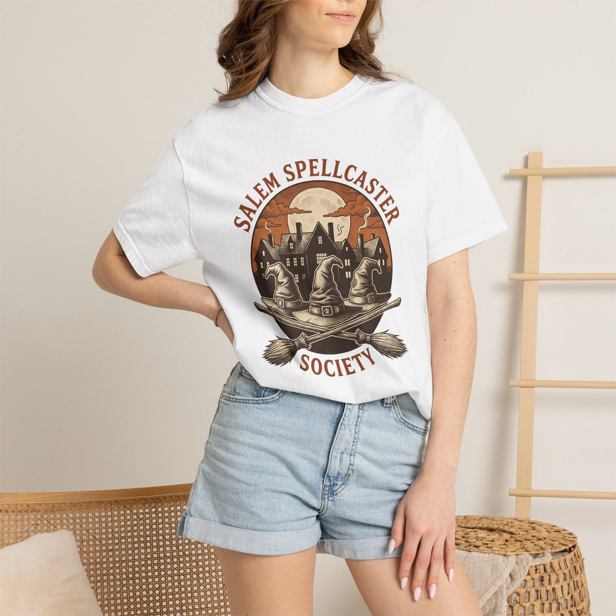 Witch Hats Shirt Halloween Magic Unisex Gift Rustic Tee product image 7