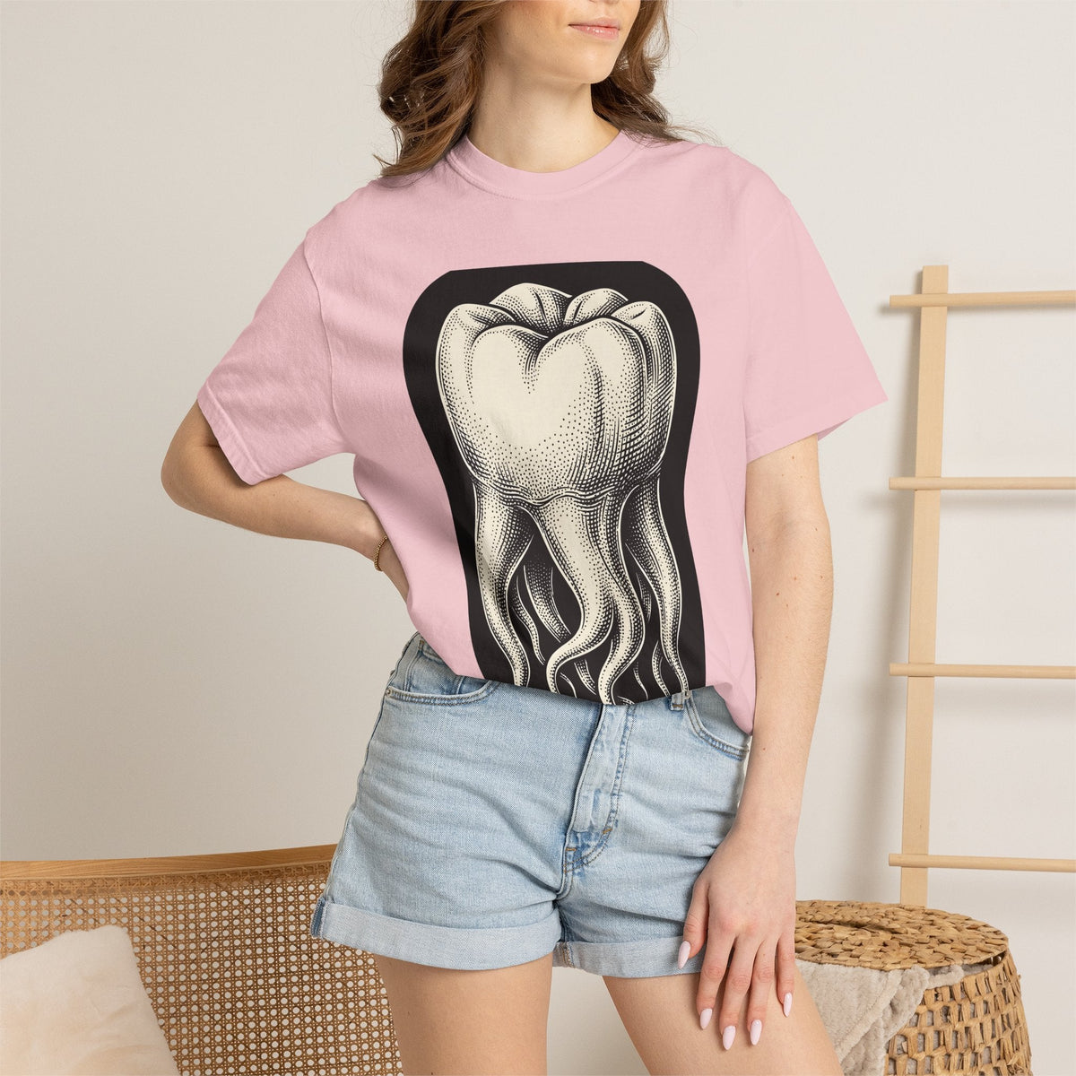 Tooth Octopus Shirt Dental Alternative Unisex Gift Line Art product image 12