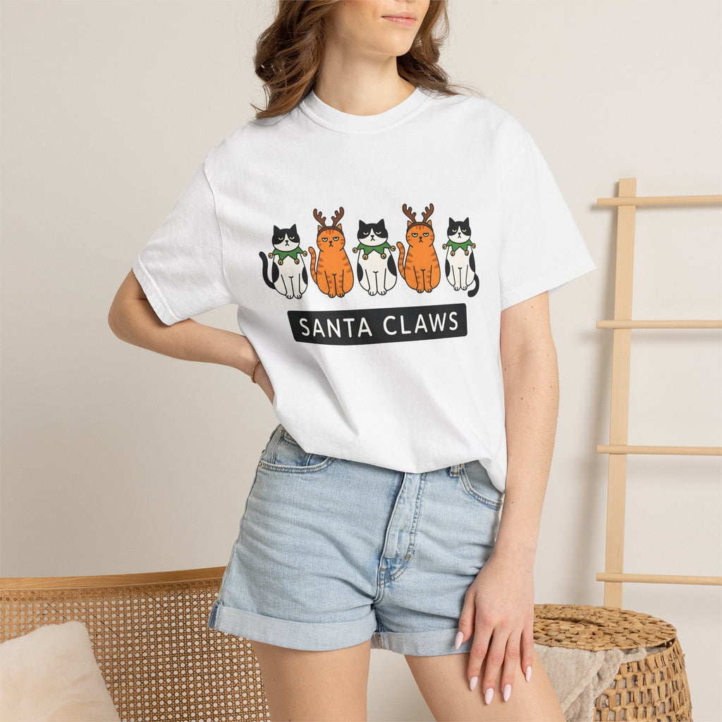 Holiday Cats Shirt Christmas Animal Unisex Gift Comic Tee product image 6