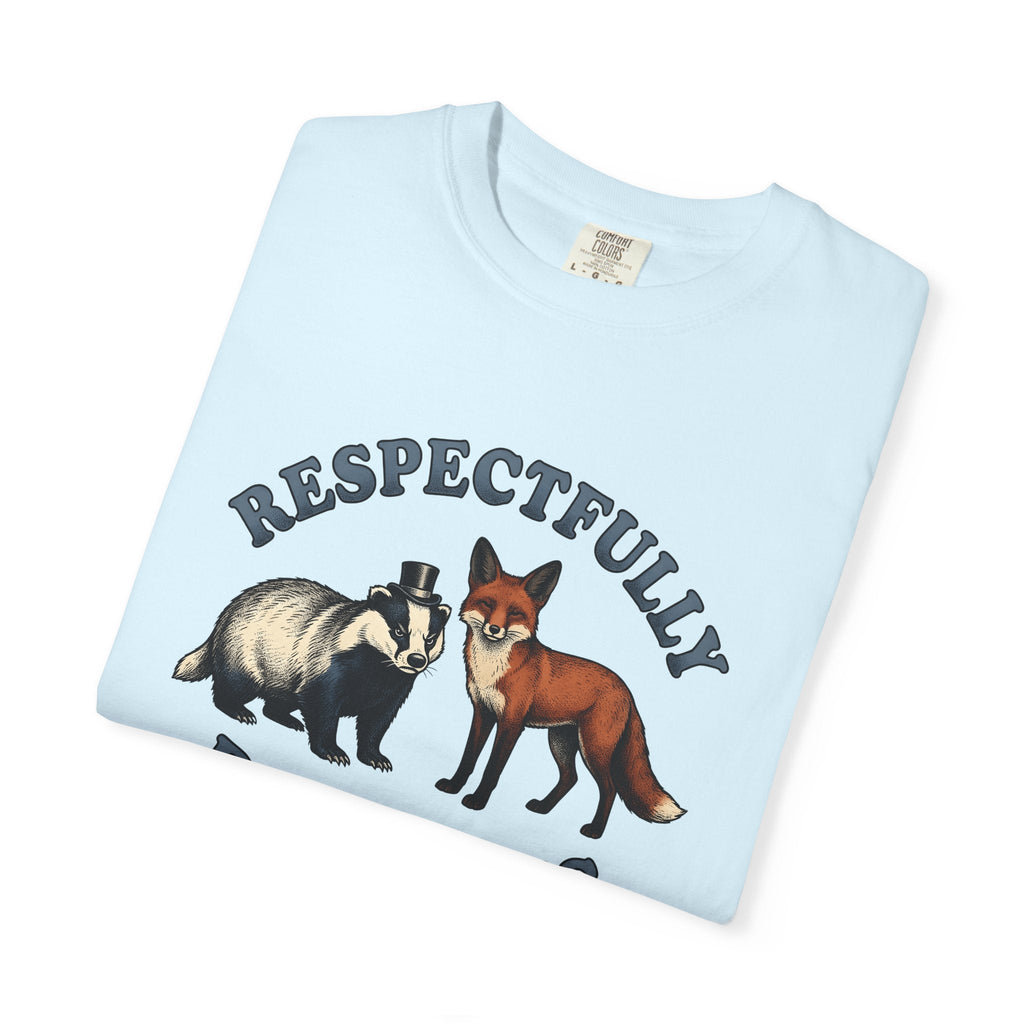 Badger Fox Shirt Funny Fauna Unisex Gift Sketch Tee T-Shirt product image 8