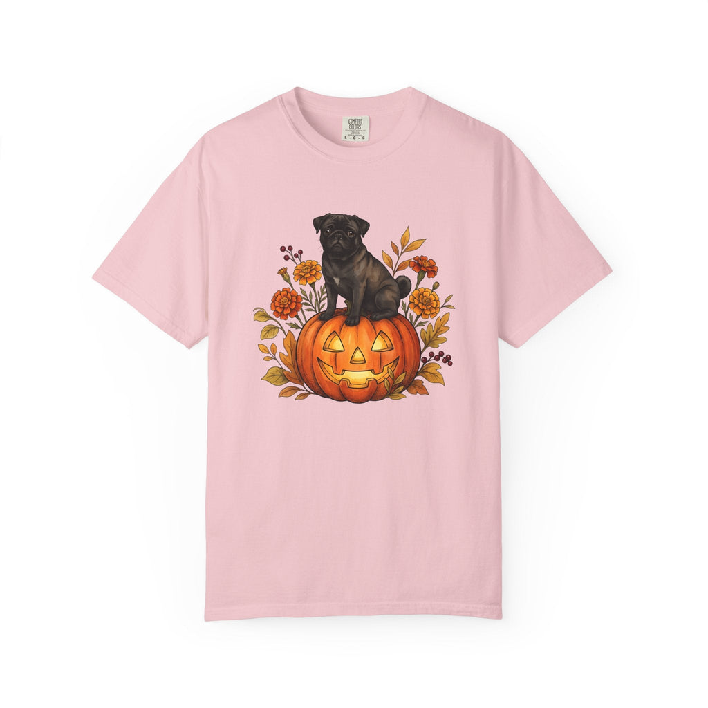 Pug Pumpkin Shirt Halloween Canine Fan Unisex Gift Old product image 3