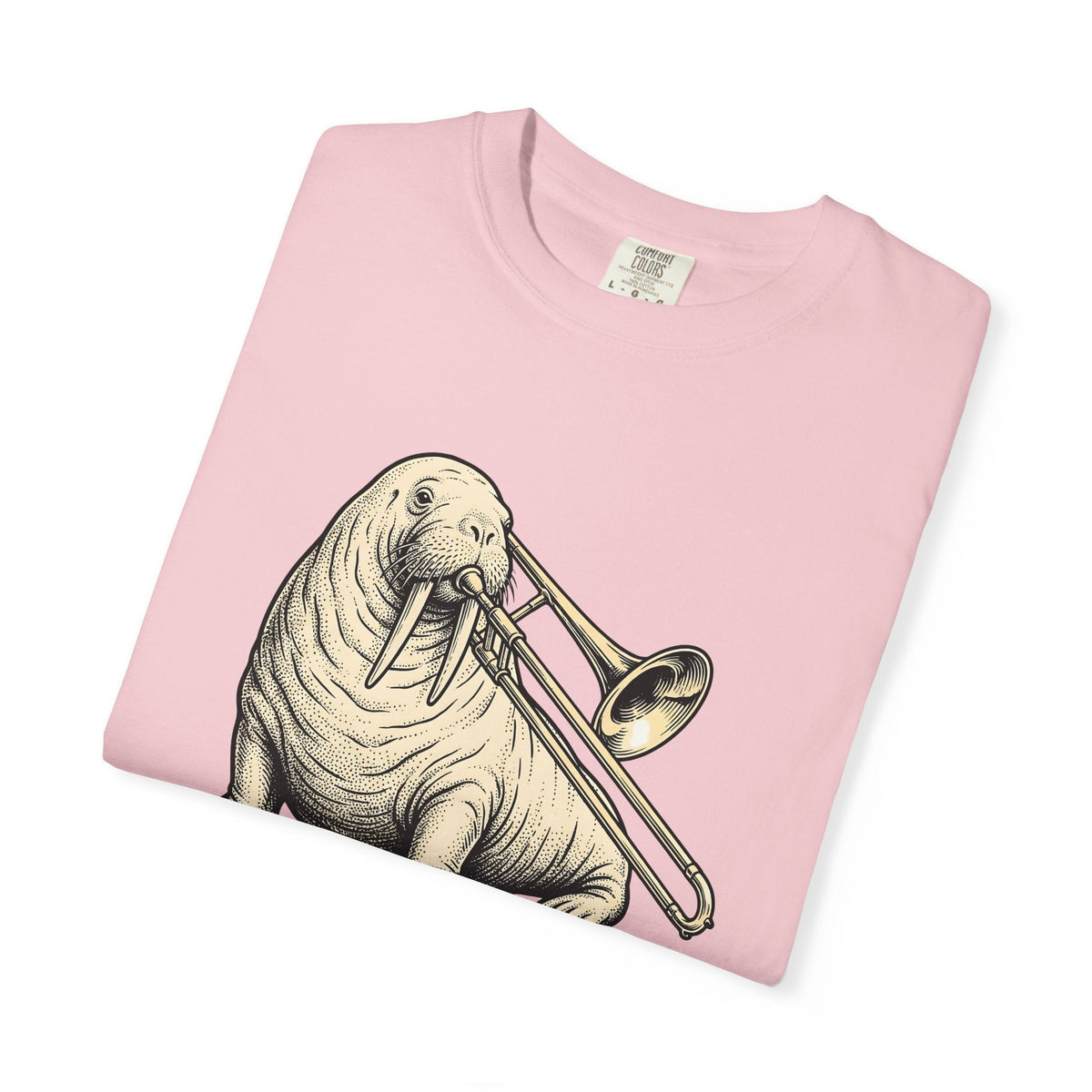 Walrus Trombone Shirt Animals Music Unisex Gift Vintage Tee product image 11