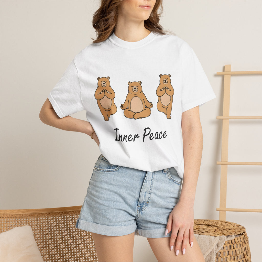 Meditation Bear Shirt Yoga Wildlife Unisex Gift Kawaii Tee product image 6