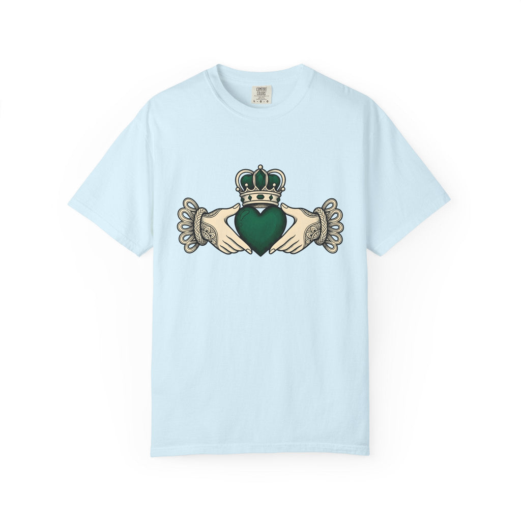 Claddagh Ring Shirt St Patrick's Day Celtic Gift Women Classic Tee Claddagh T-Shirt Irish Fan Claddagh Tshirt Celtic Graphic Retro Tiara